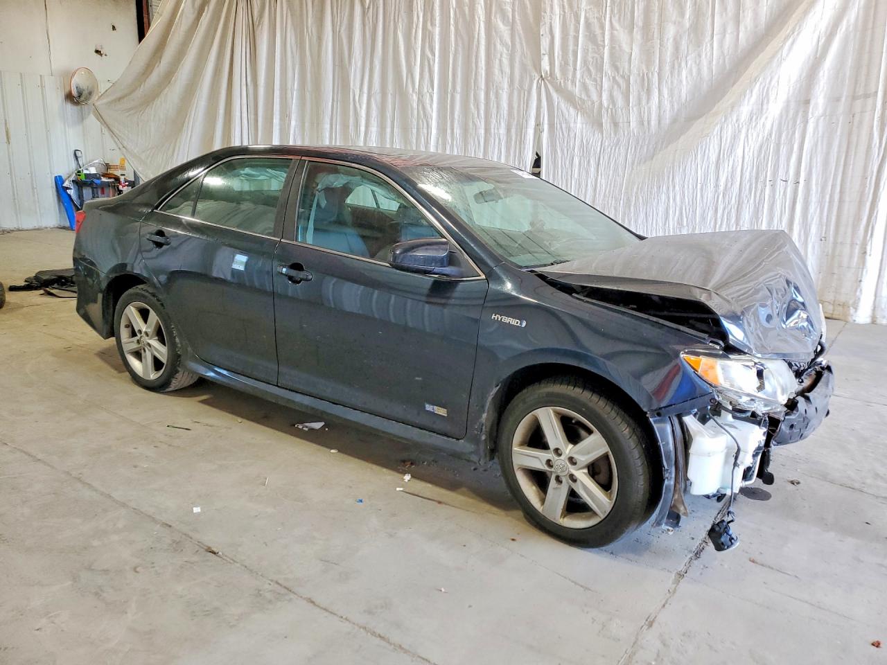 2014 Toyota Camry Hybrid Se Blue vin: 4T1BD1FK9EU126588