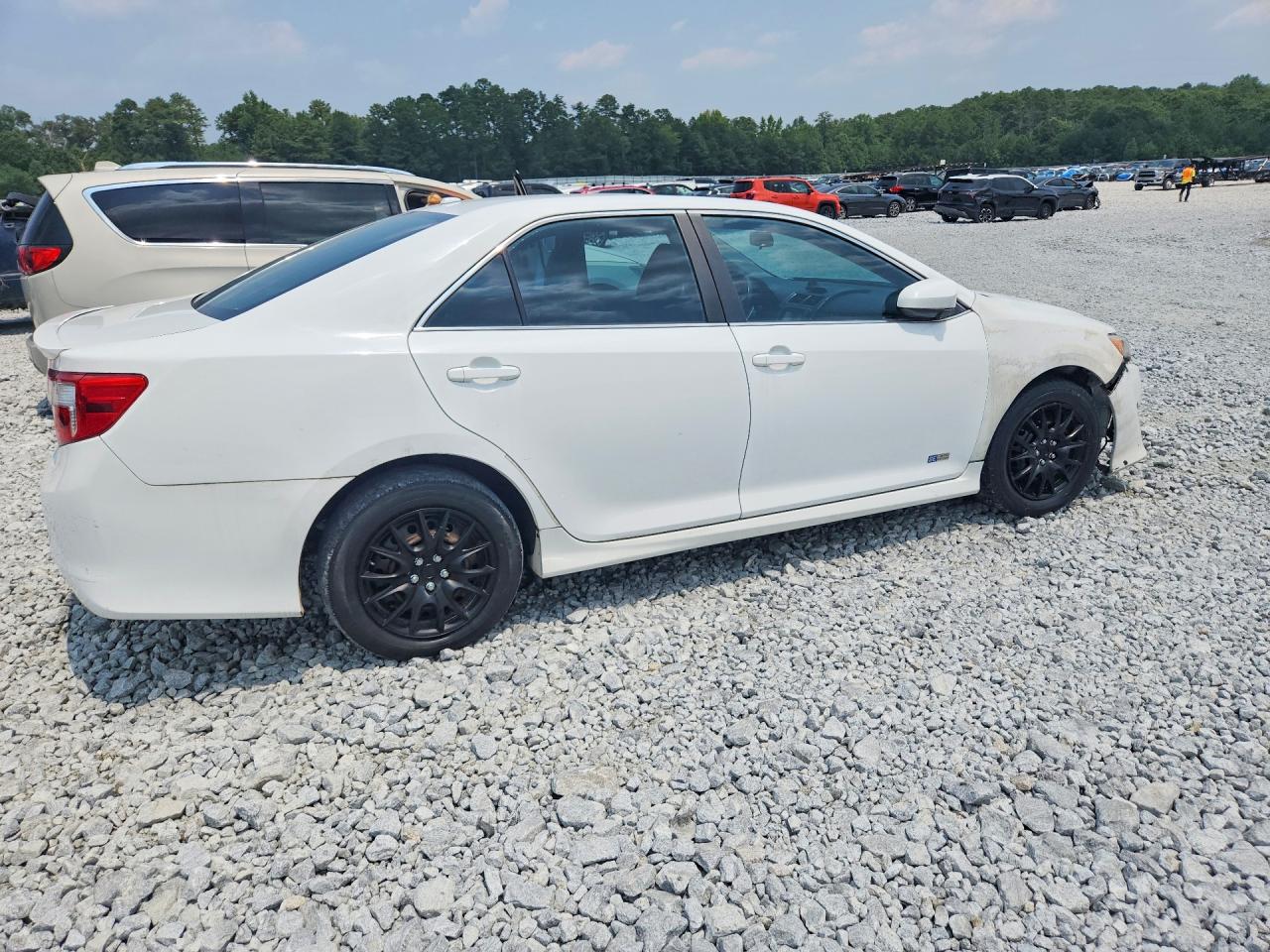 2014 Toyota Camry Hybrid Se White vin: 4T1BD1FK9EU134500