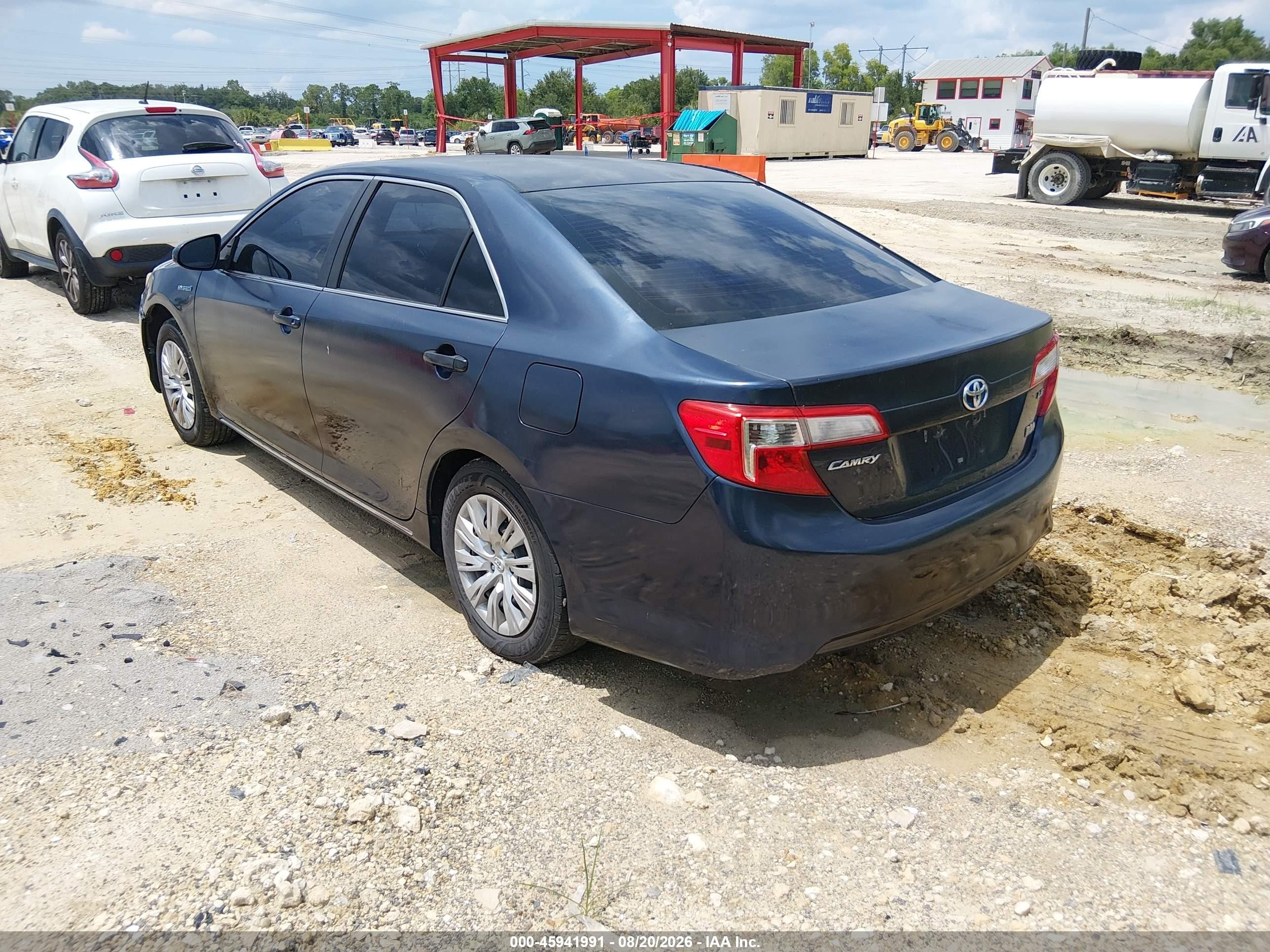 2014 Toyota Camry Hybrid Le Синий vin: 4T1BD1FK9EU138921
