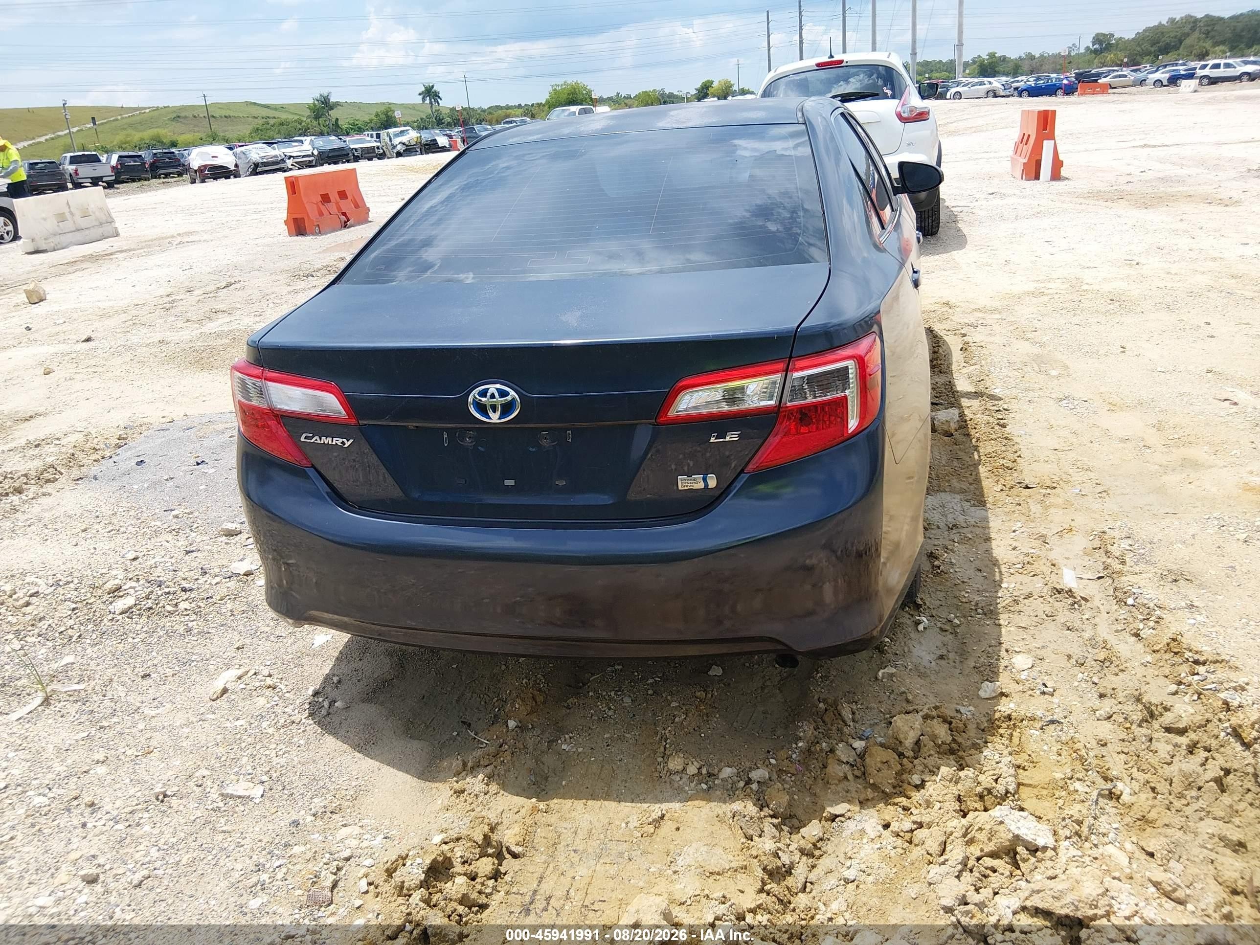 2014 Toyota Camry Hybrid Le Синий vin: 4T1BD1FK9EU138921