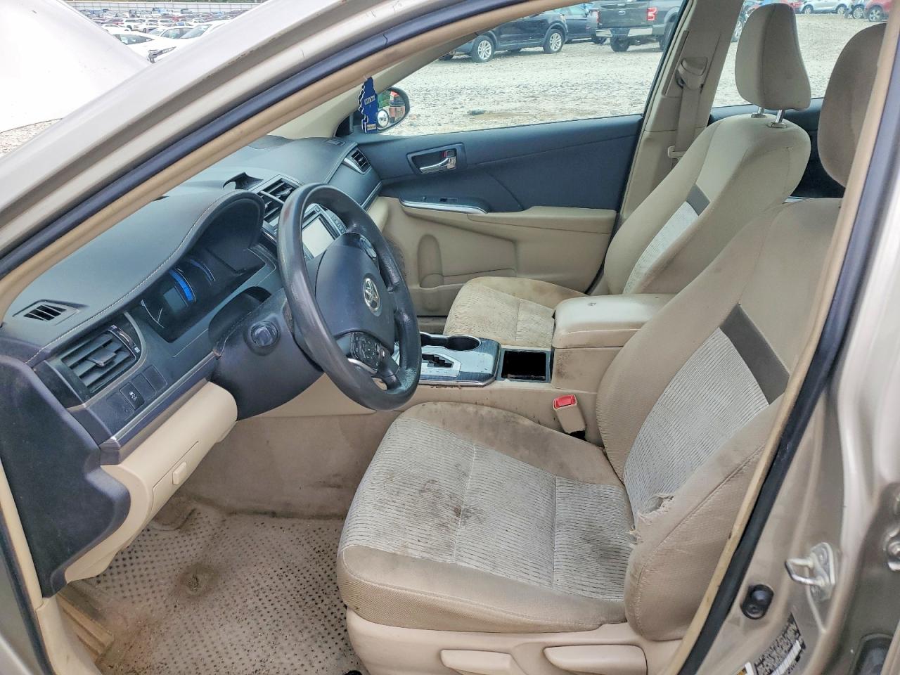 2014 Toyota Camry Hybrid Le Beige vin: 4T1BD1FK9EU140457