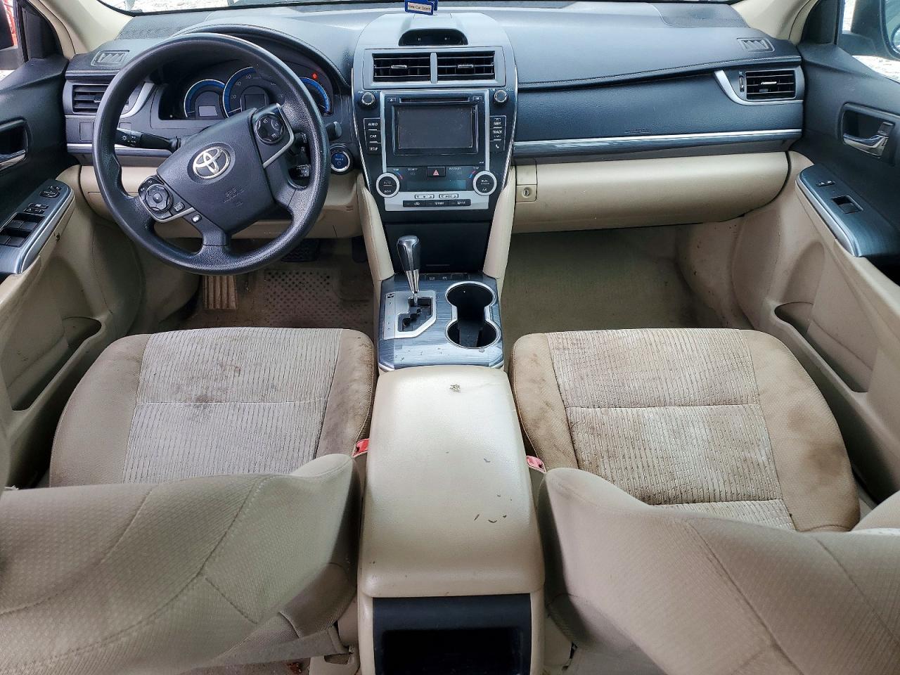 2014 Toyota Camry Hybrid Le Beige vin: 4T1BD1FK9EU140457