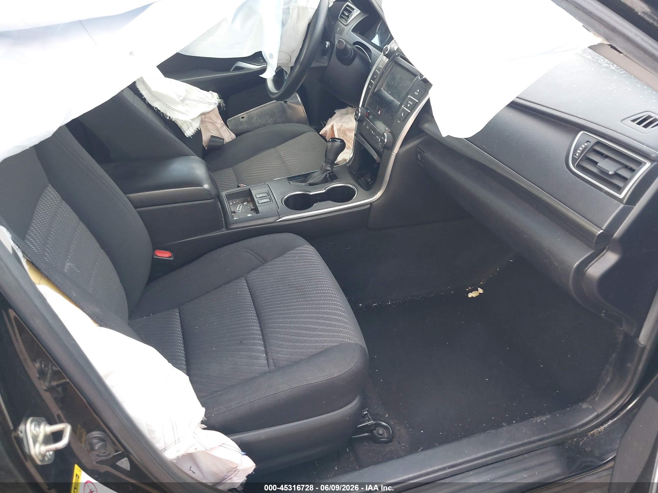 2015 Toyota Camry Hybrid Le Black vin: 4T1BD1FK9FU145532