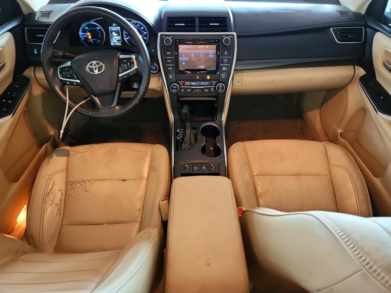 2015 Toyota Camry Hybrid Xle Tan vin: 4T1BD1FK9FU147541