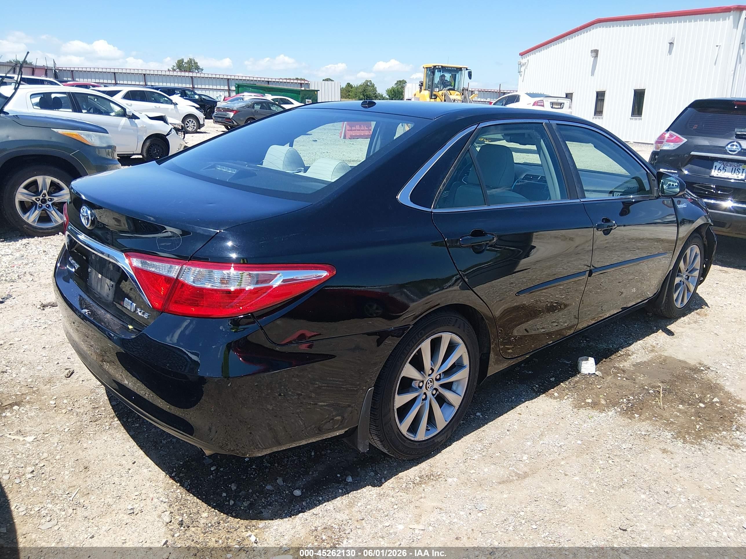 2015 Toyota Camry Hybrid Xle Black vin: 4T1BD1FK9FU153131