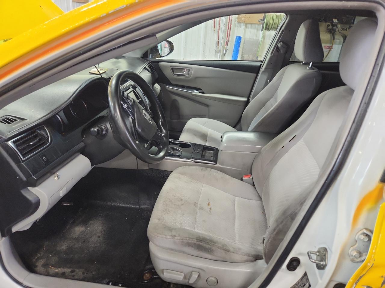 2015 Toyota Camry Yellow vin: 4T1BD1FK9FU172813 Damage: Left Front Seat Cushion, Stained, Permanent