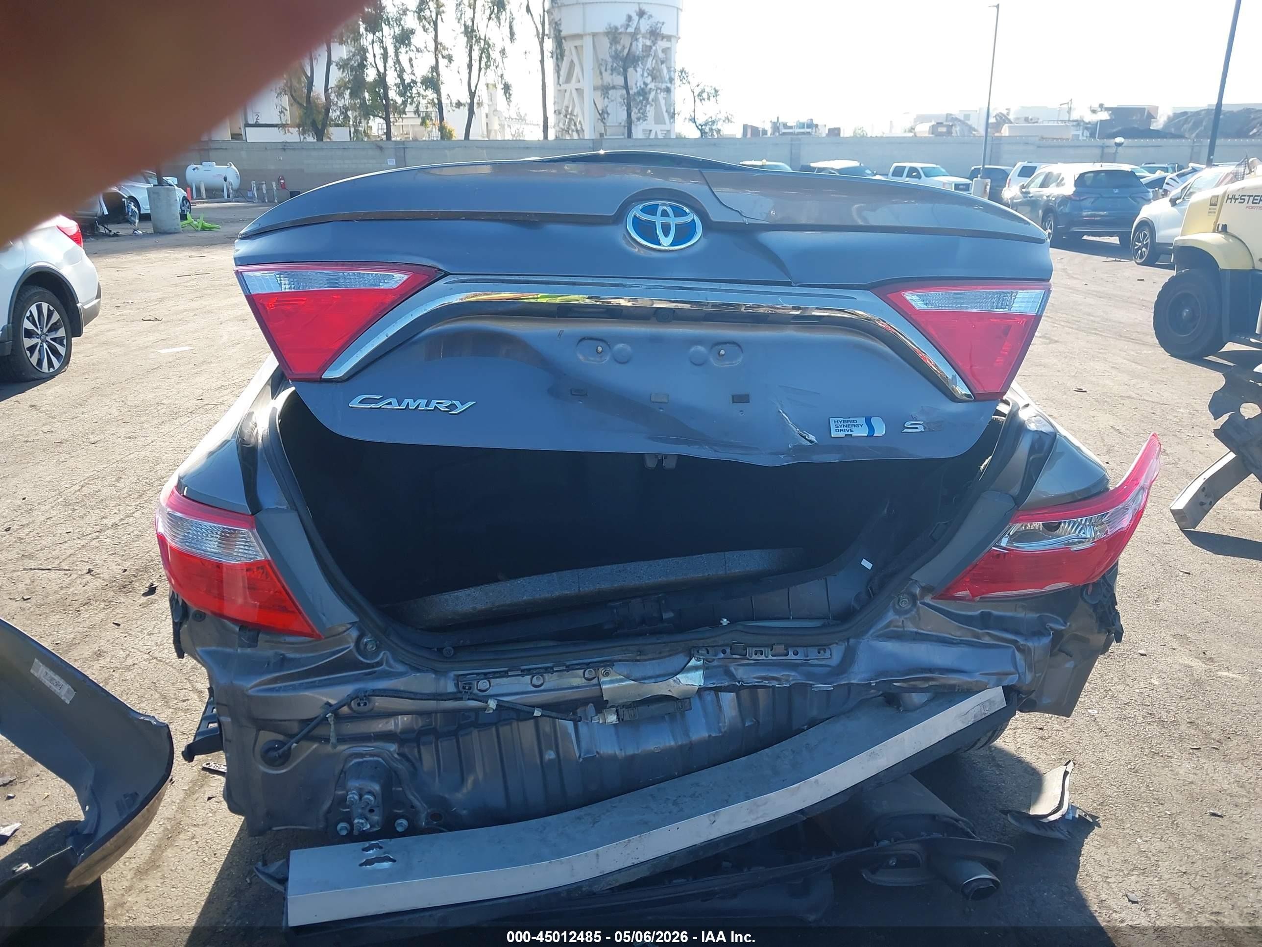 2015 Toyota Camry Hybrid Se Серый vin: 4T1BD1FK9FU176618
