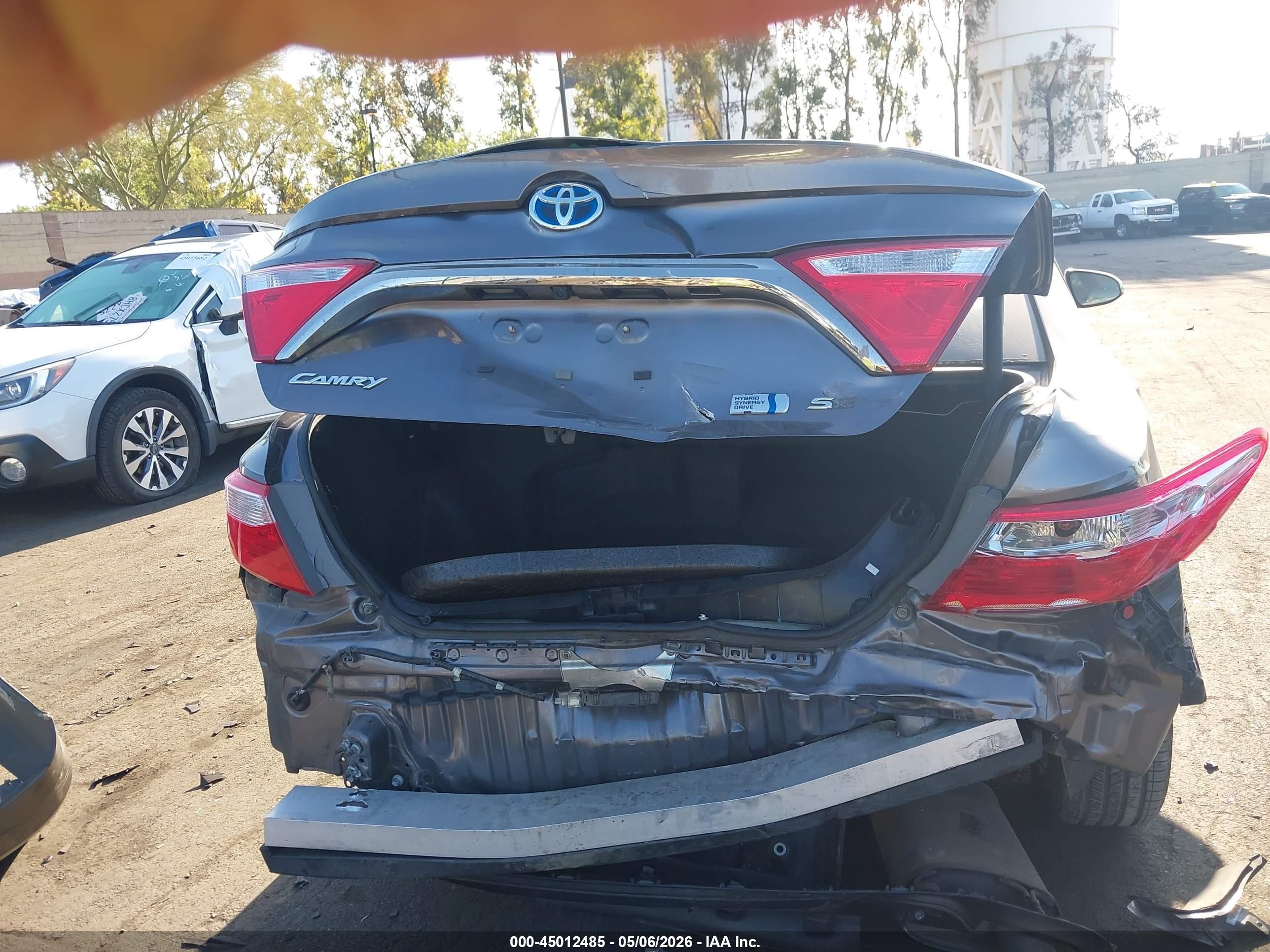2015 Toyota Camry Hybrid Se Серый vin: 4T1BD1FK9FU176618