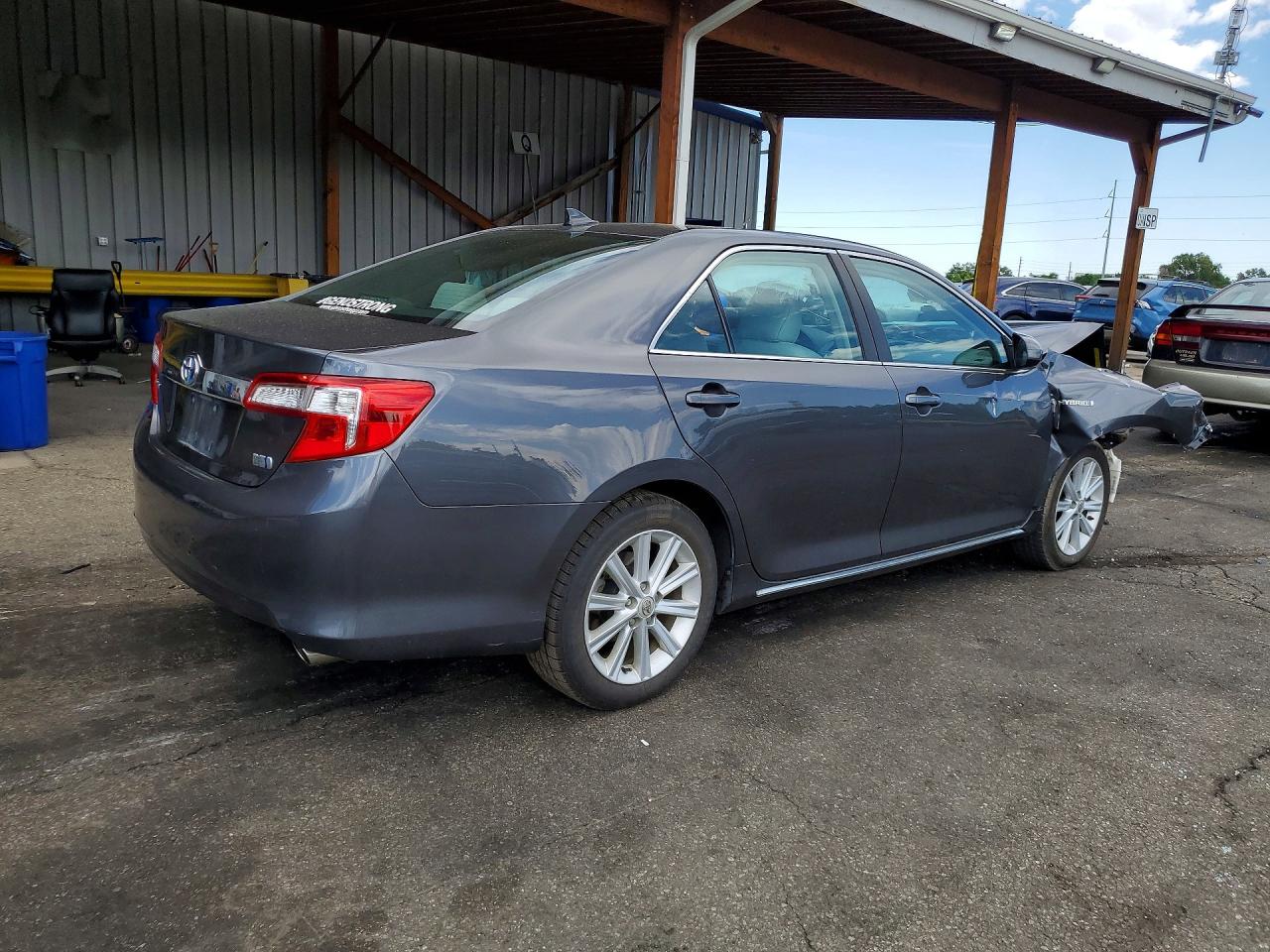 2012 Toyota Camry Hybrid Xle Gray vin: 4T1BD1FKXCU002410