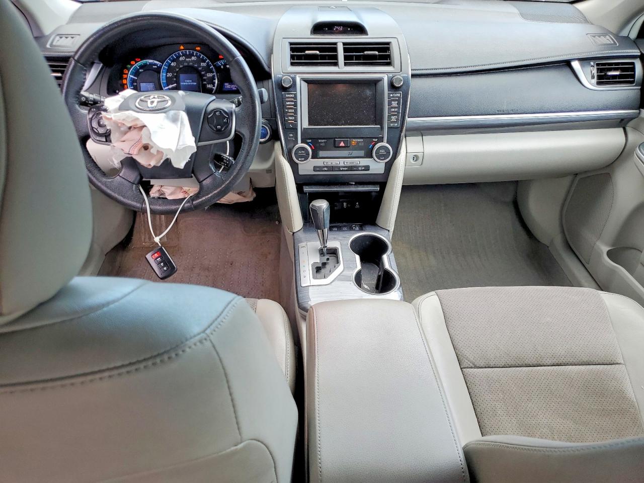 2012 Toyota Camry Hybrid Xle Gray vin: 4T1BD1FKXCU002410