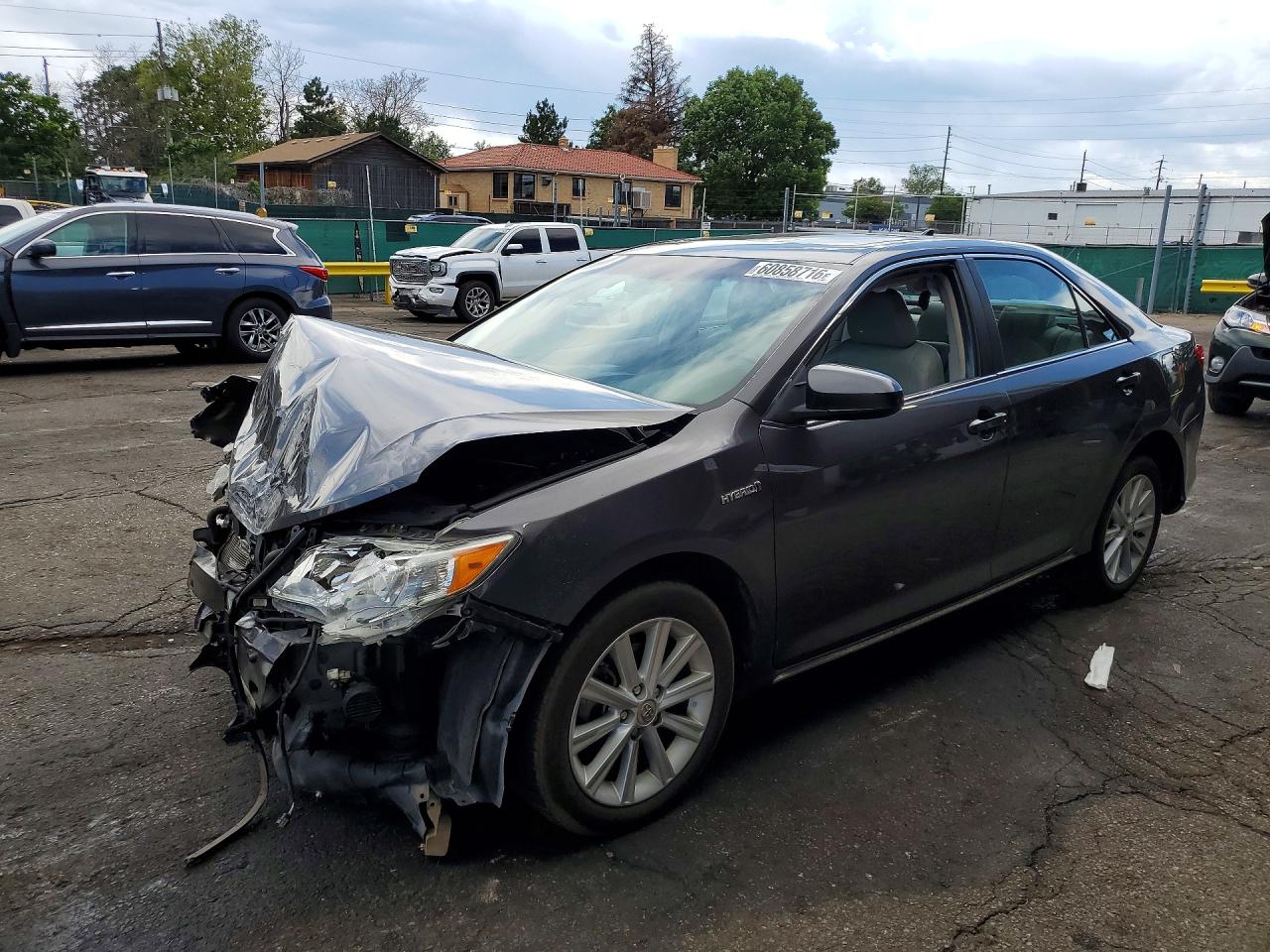 2012 Toyota Camry Hybrid Xle Серый vin: 4T1BD1FKXCU002410