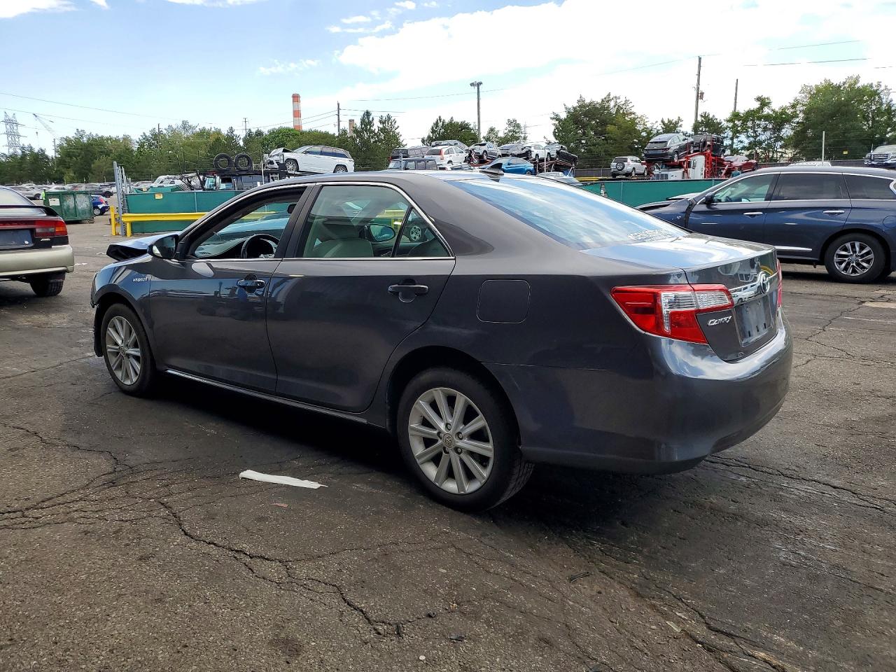 2012 Toyota Camry Hybrid Xle Gray vin: 4T1BD1FKXCU002410
