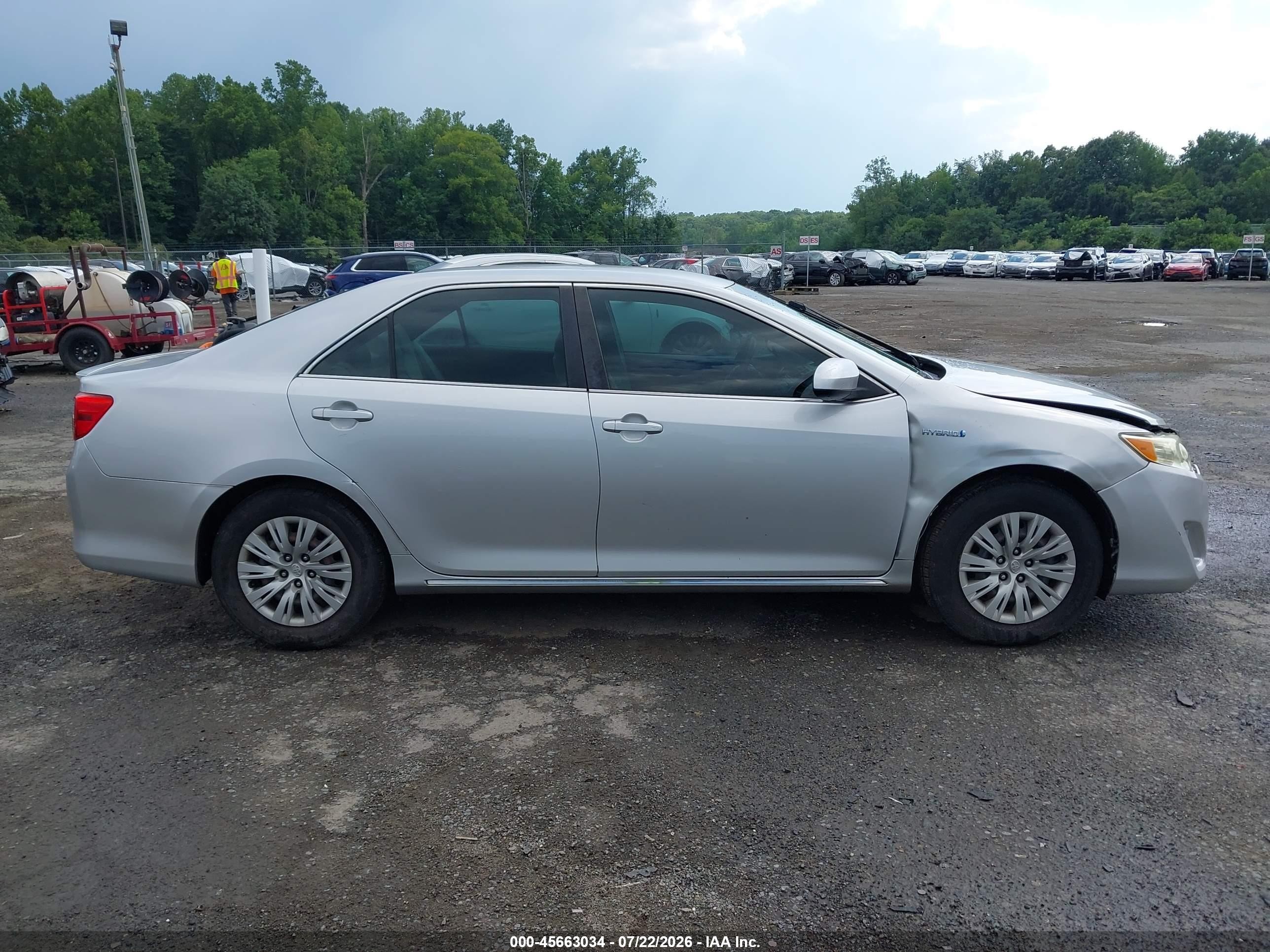 2012 Toyota Camry Hybrid Le Gray vin: 4T1BD1FKXCU011172