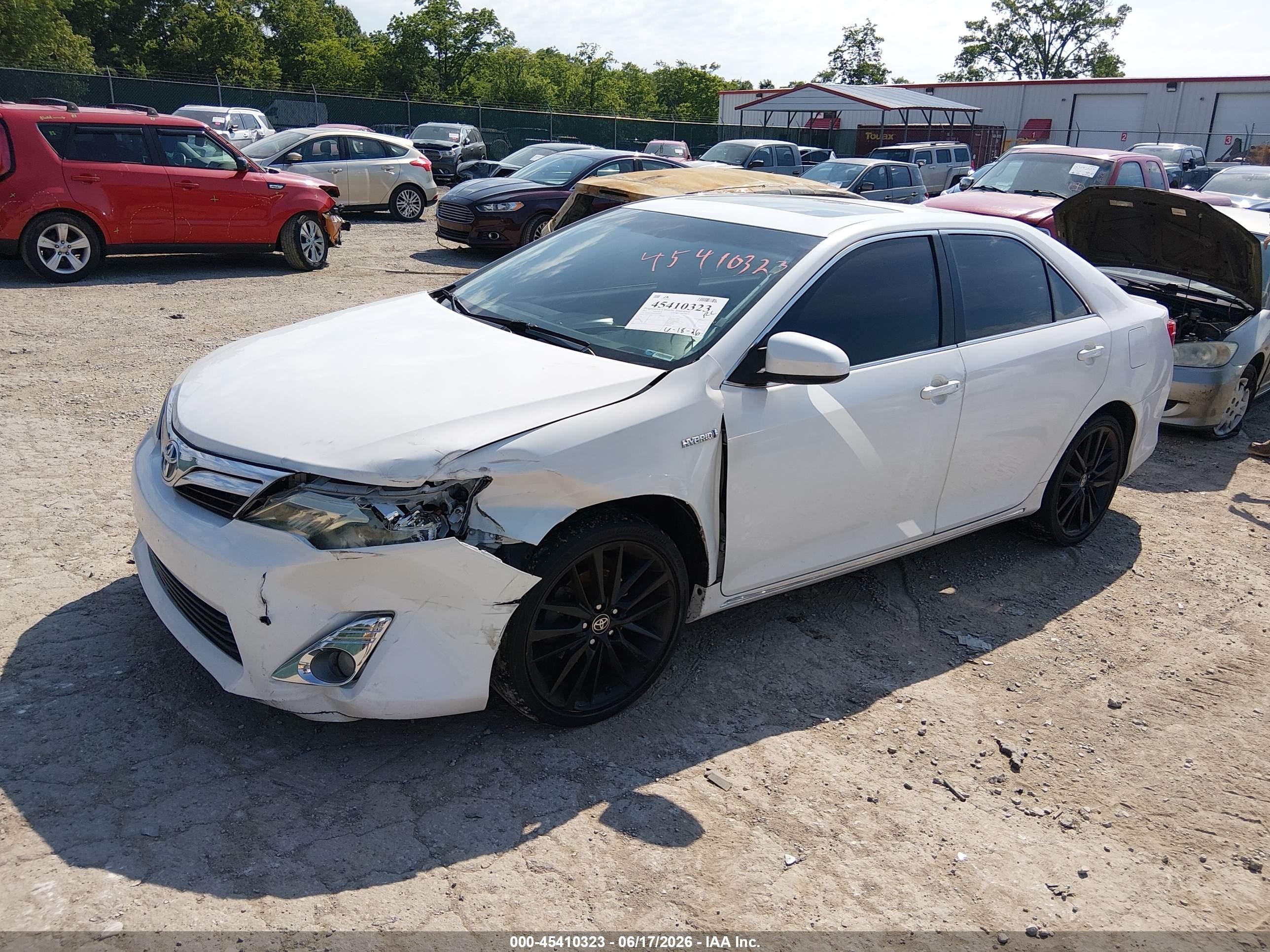 2012 Toyota Camry Hybrid Xle White vin: 4T1BD1FKXCU016033