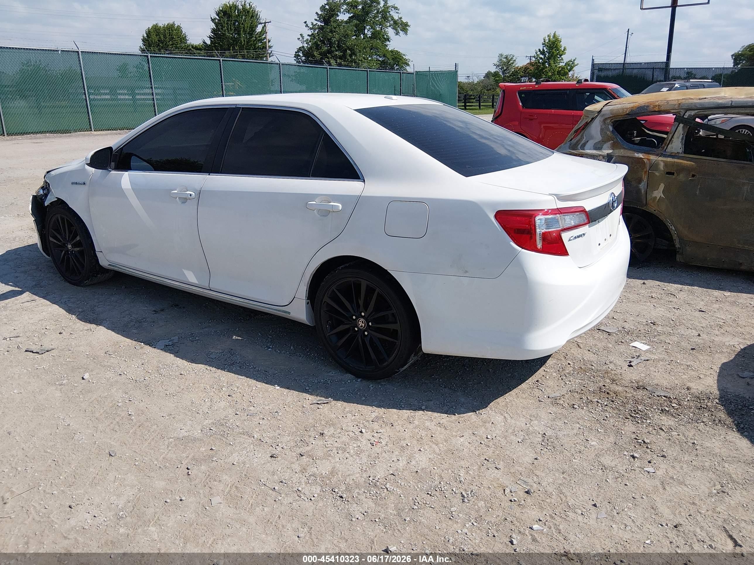 2012 Toyota Camry Hybrid Xle White vin: 4T1BD1FKXCU016033
