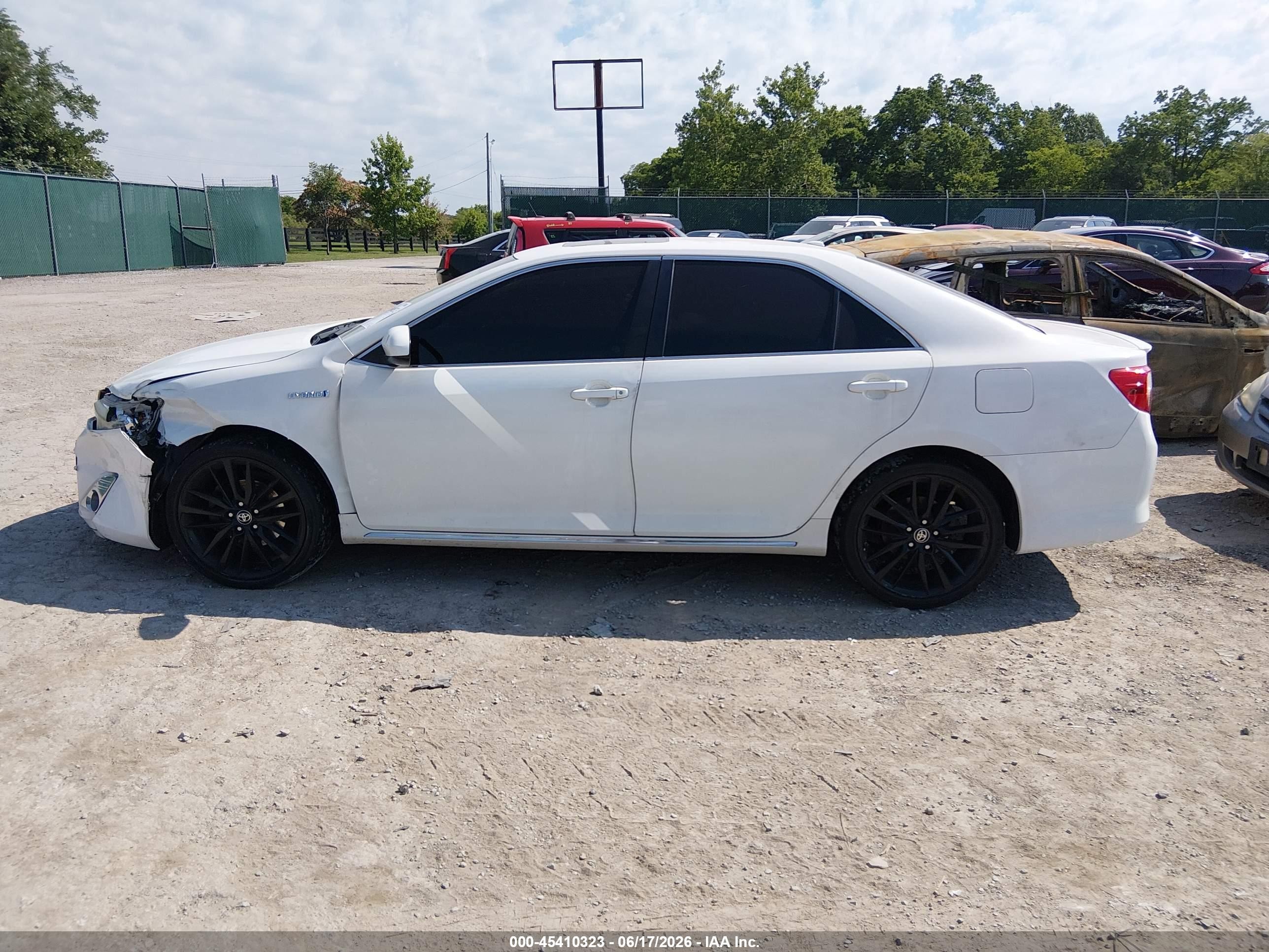 2012 Toyota Camry Hybrid Xle White vin: 4T1BD1FKXCU016033