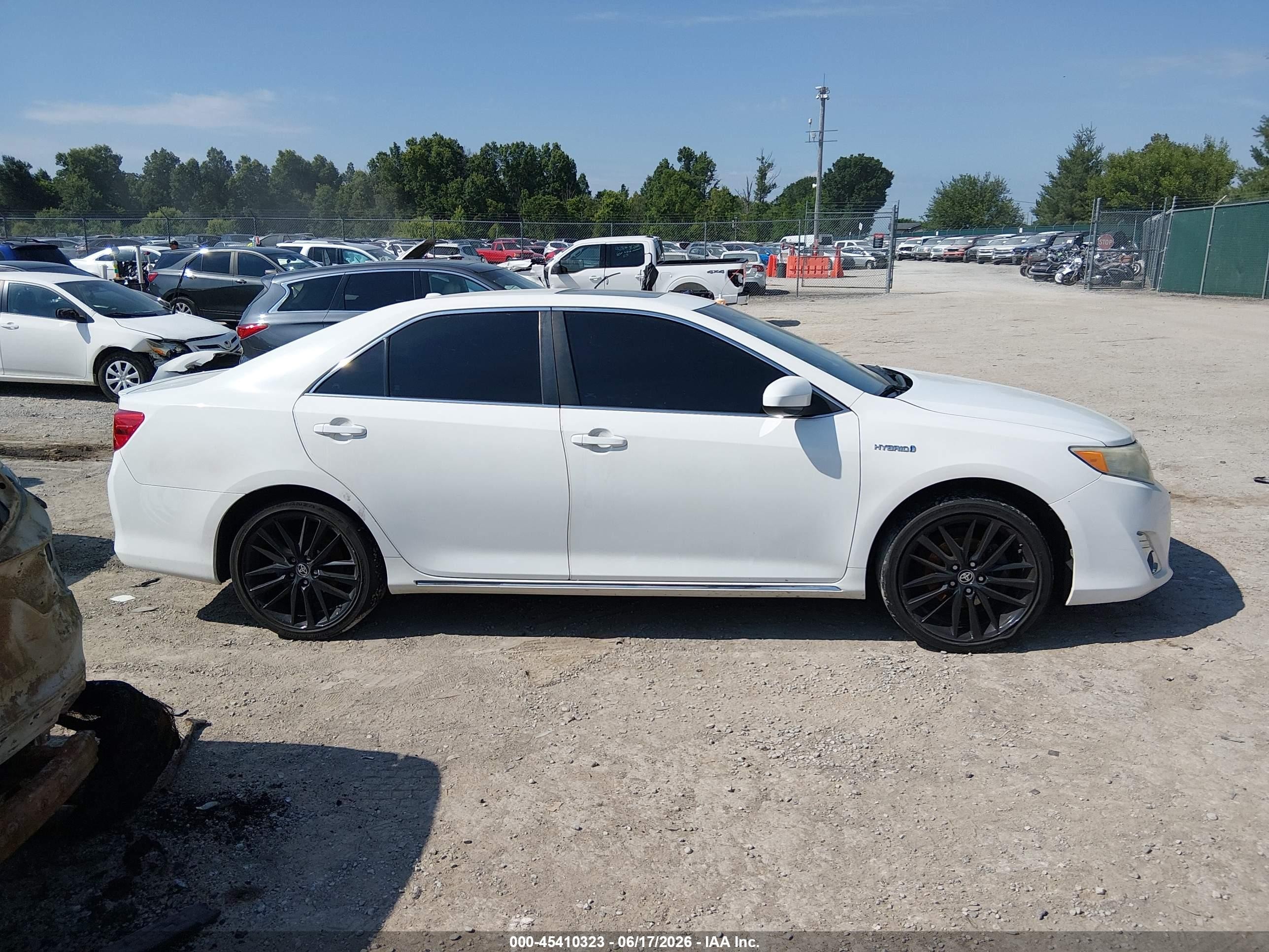 2012 Toyota Camry Hybrid Xle White vin: 4T1BD1FKXCU016033