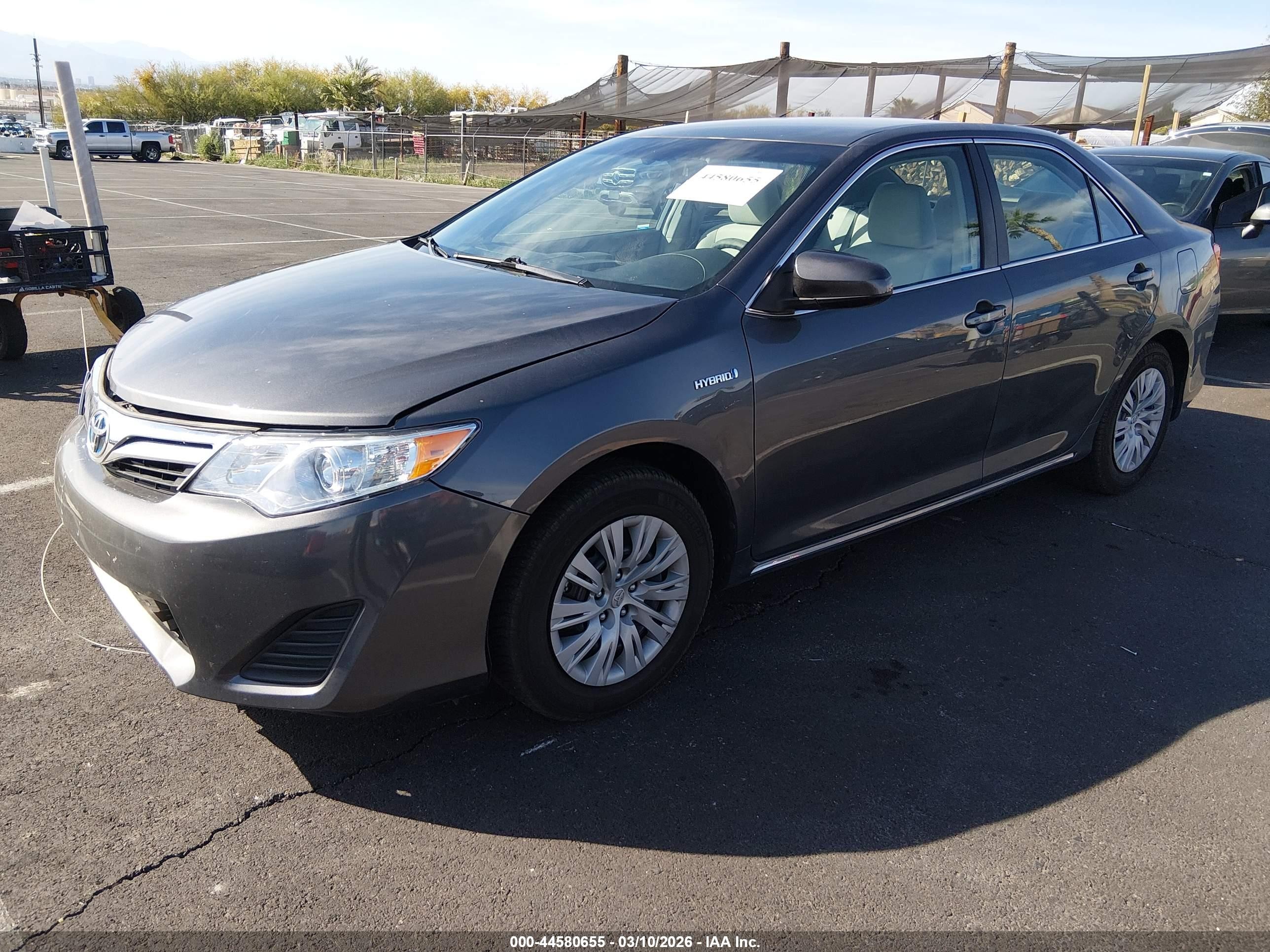 2012 Toyota Camry Hybrid Le Gray vin: 4T1BD1FKXCU016968