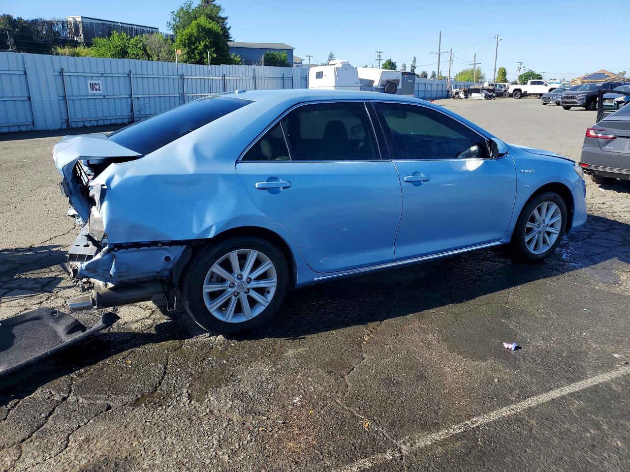 2012 Toyota Camry Hybrid Xle Turquoise vin: 4T1BD1FKXCU017909