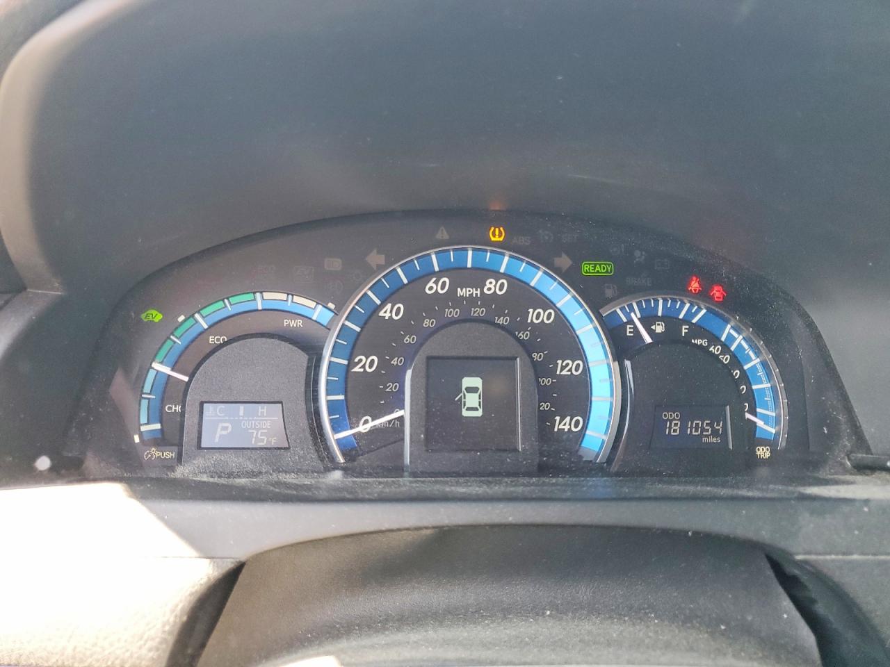 2012 Toyota Camry Hybrid Xle Серый vin: 4T1BD1FKXCU018462