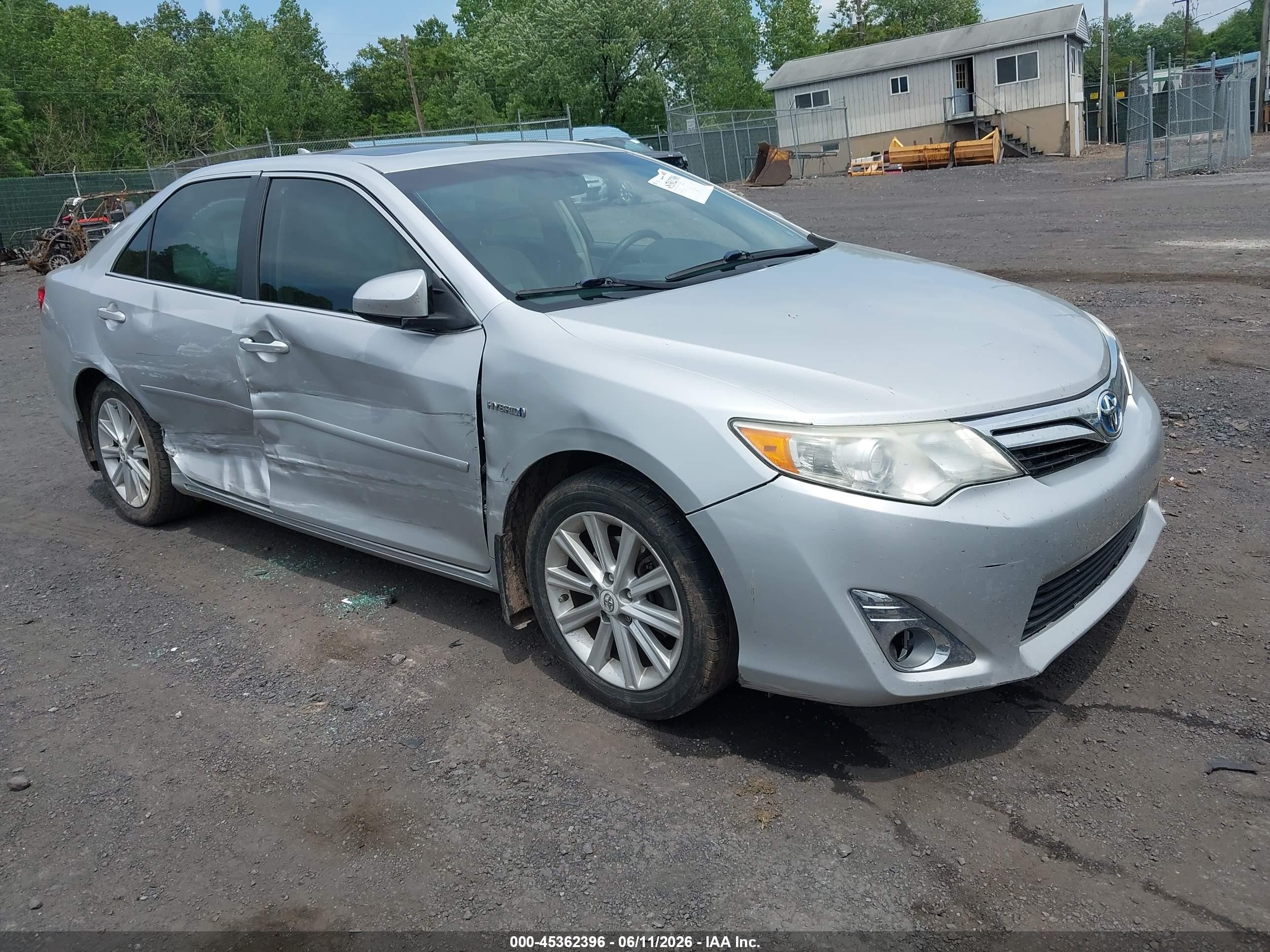 2012 Toyota Camry Hybrid Xle Silver vin: 4T1BD1FKXCU028652