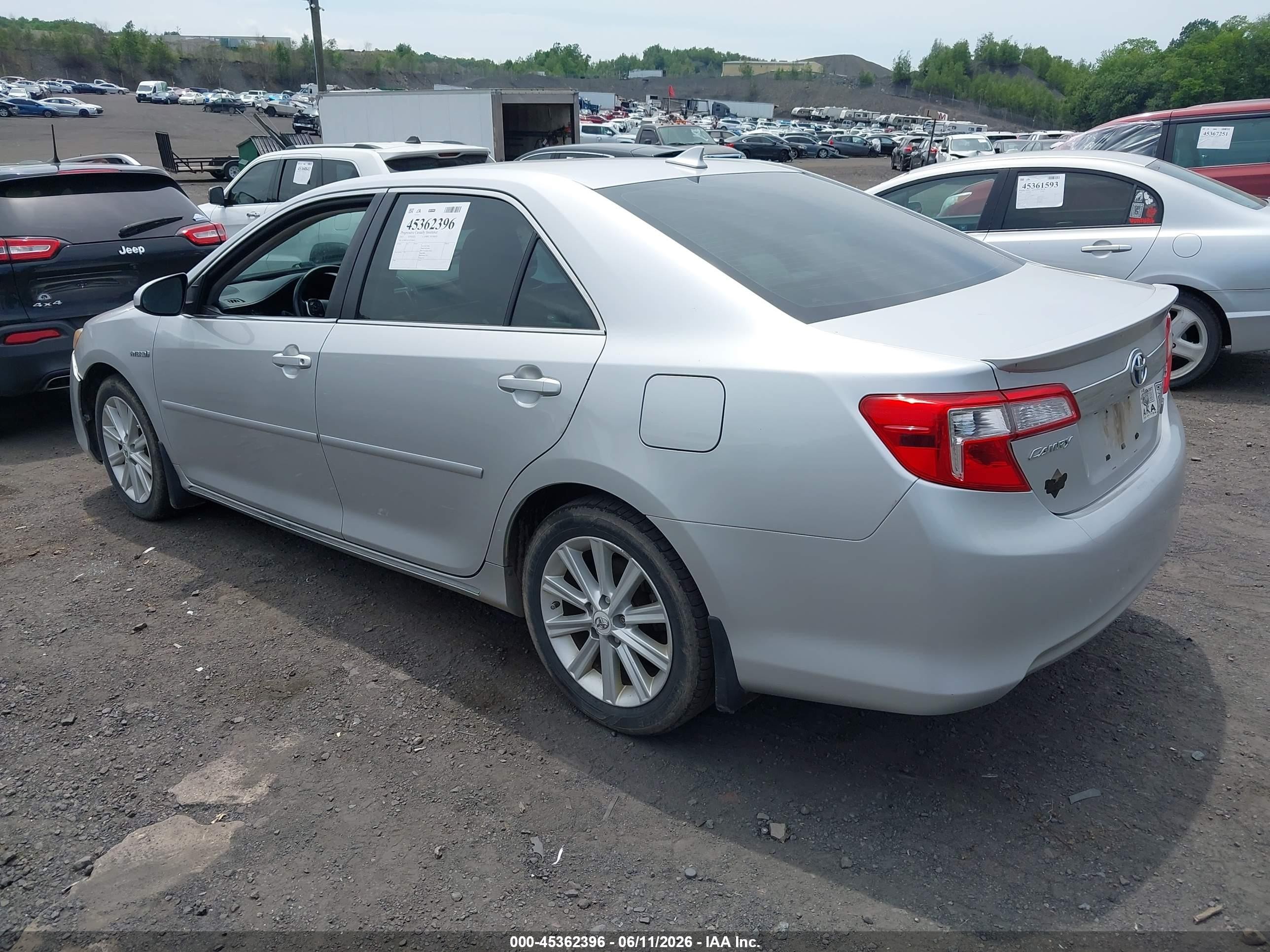 2012 Toyota Camry Hybrid Xle Silver vin: 4T1BD1FKXCU028652