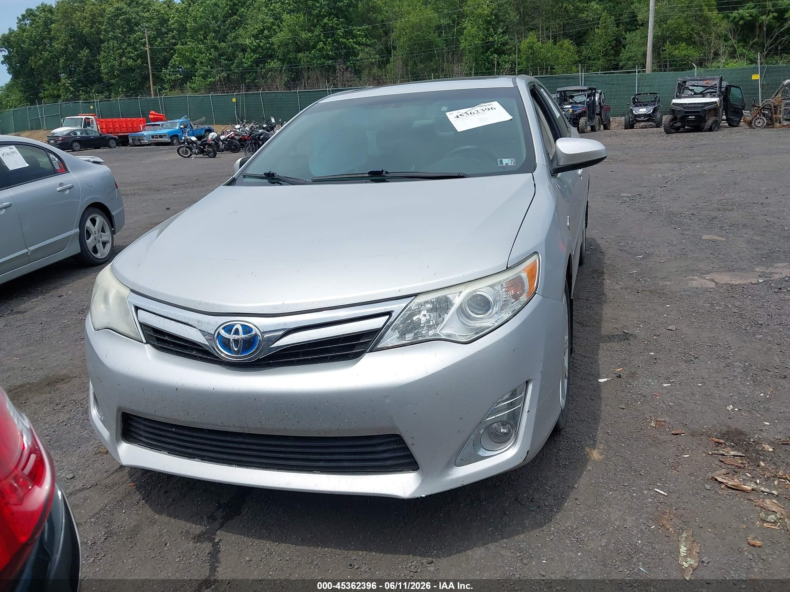 2012 Toyota Camry Hybrid Xle Silver vin: 4T1BD1FKXCU028652
