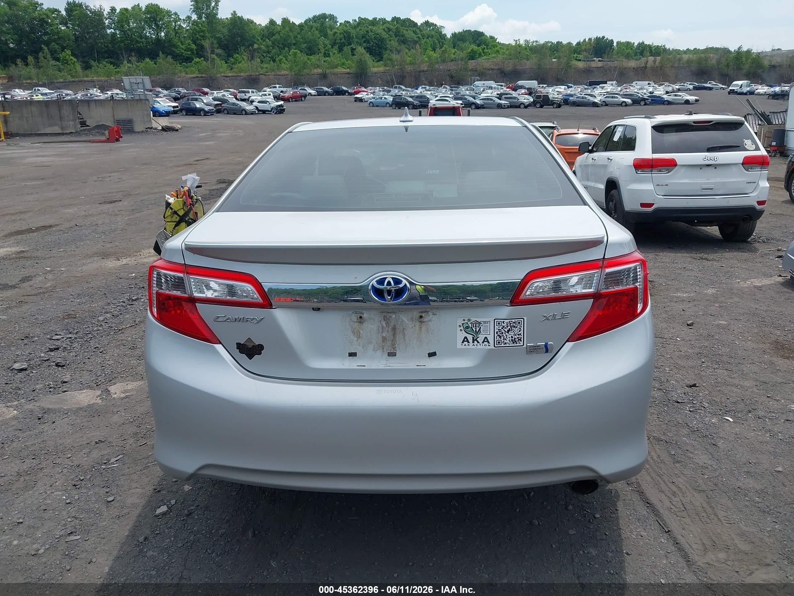 2012 Toyota Camry Hybrid Xle Silver vin: 4T1BD1FKXCU028652