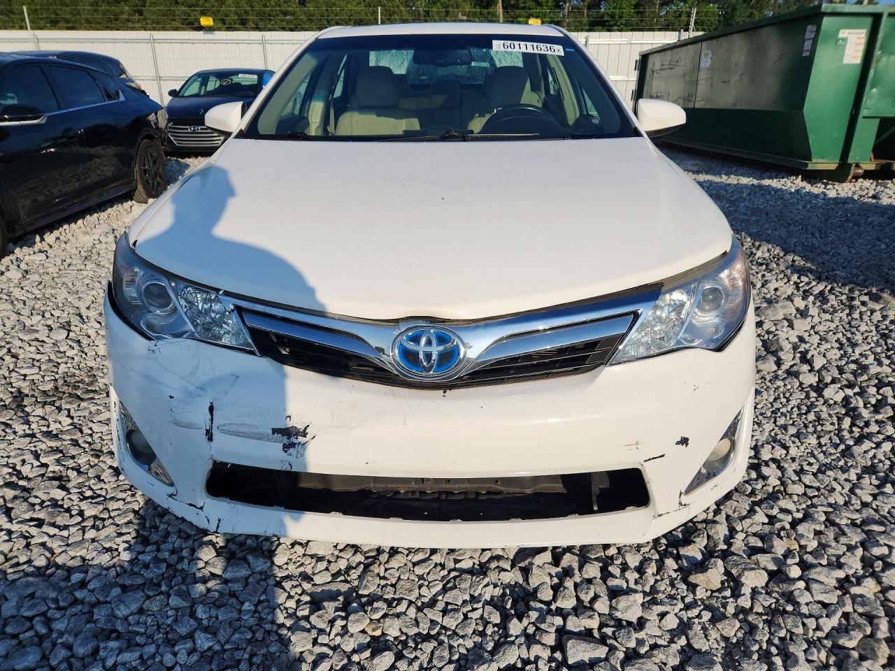2012 Toyota Camry Hybrid Xle White vin: 4T1BD1FKXCU029896