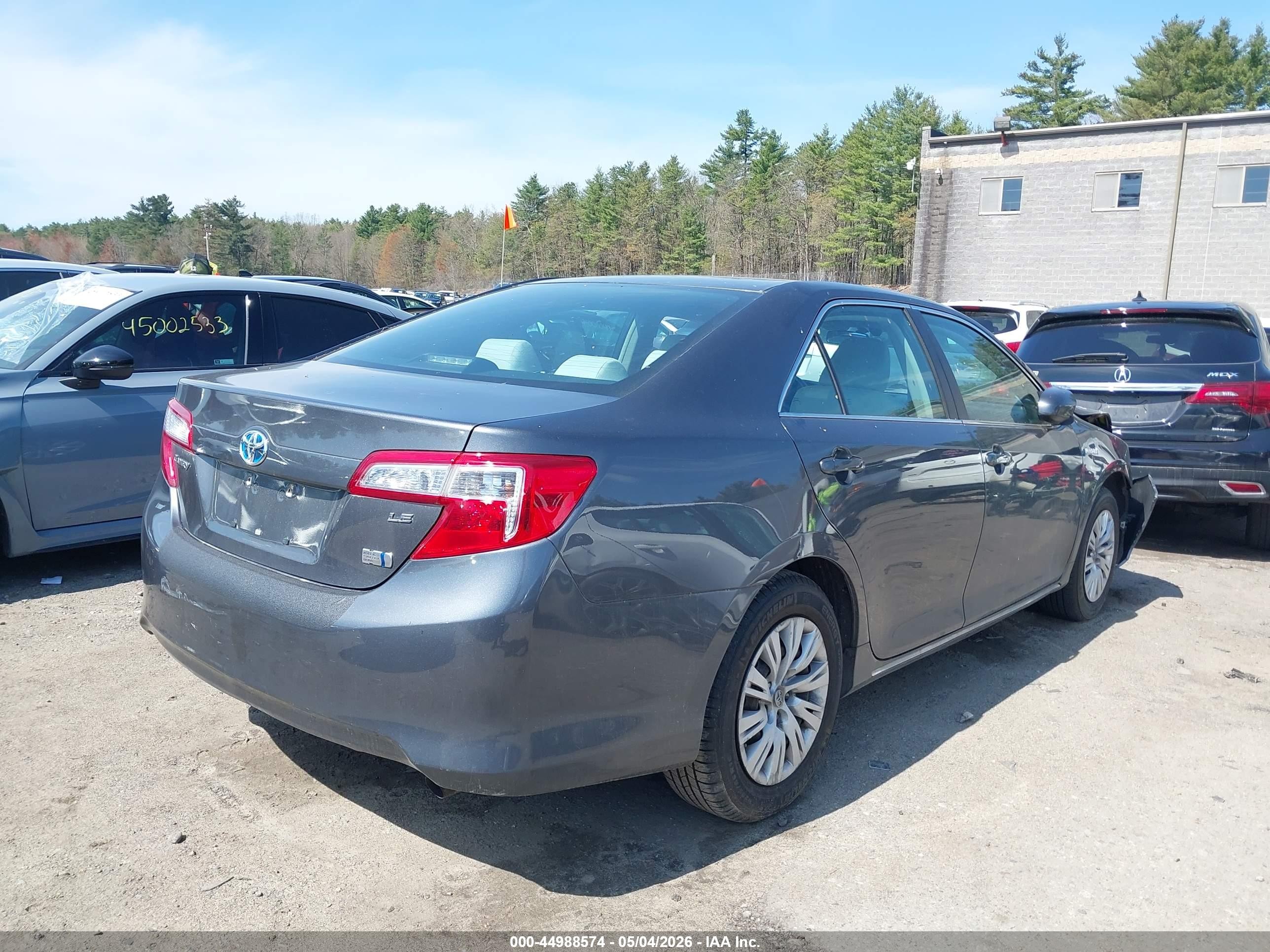 2012 Toyota Camry Hybrid Le Gray vin: 4T1BD1FKXCU030031