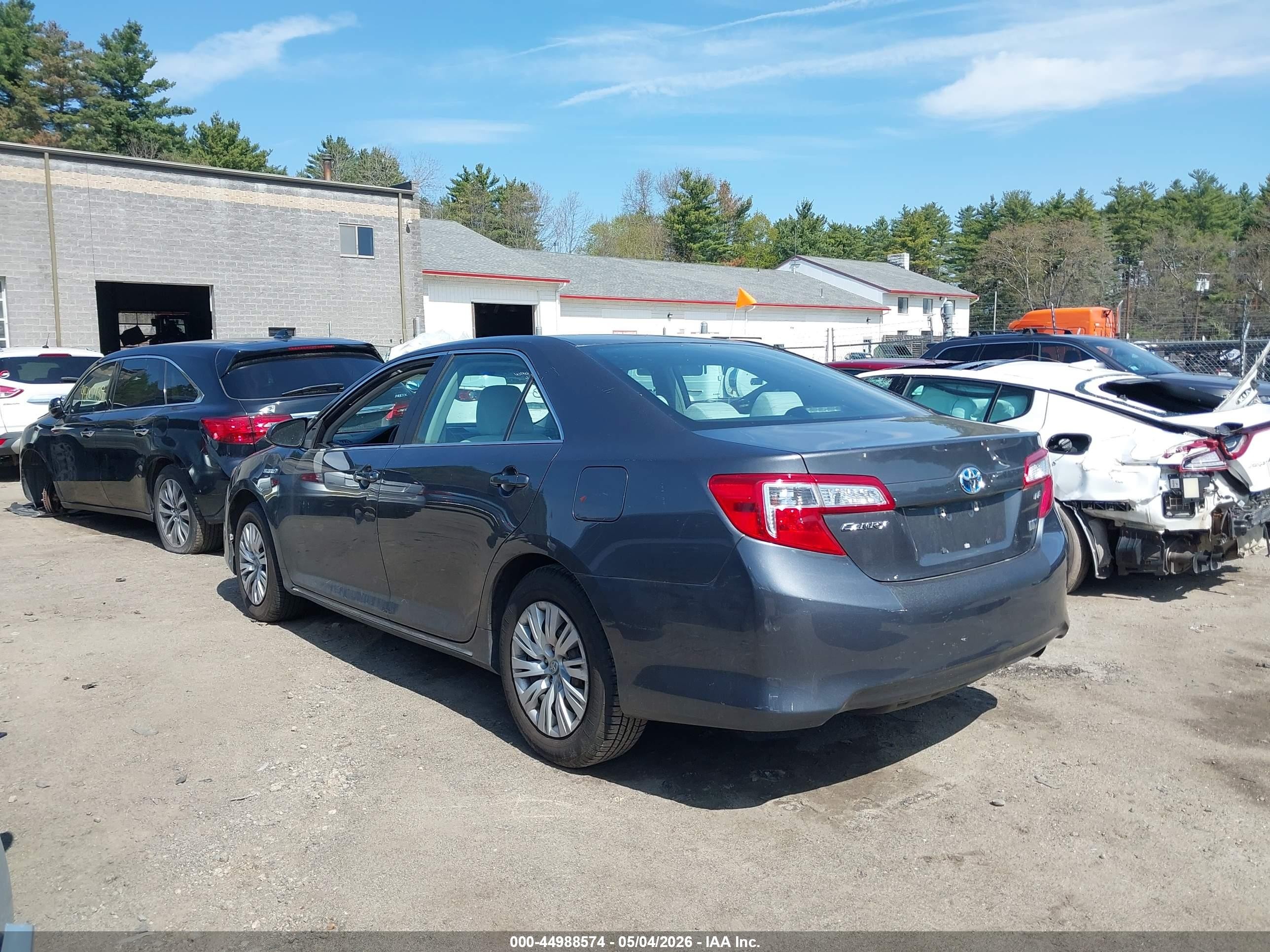 2012 Toyota Camry Hybrid Le Gray vin: 4T1BD1FKXCU030031
