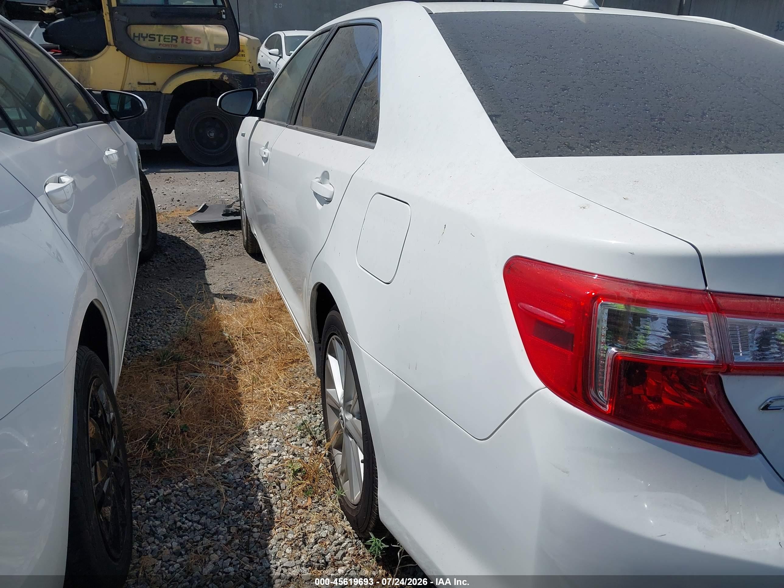 2012 Toyota Camry Hybrid Xle White vin: 4T1BD1FKXCU031129