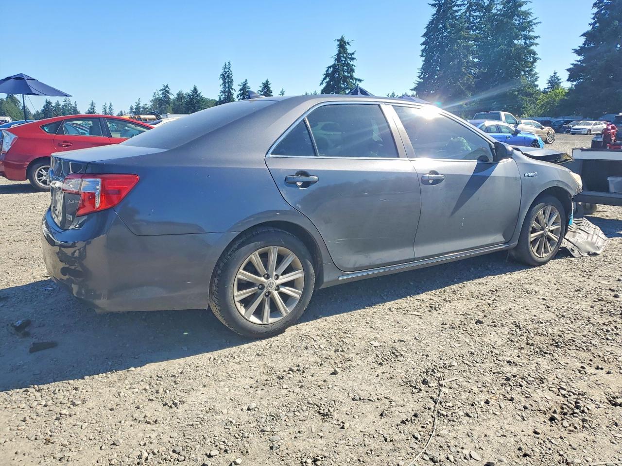 2012 Toyota Camry Hybrid Xle Gray vin: 4T1BD1FKXCU031745