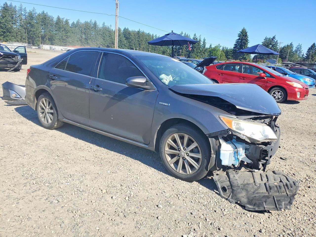 2012 Toyota Camry Hybrid Xle Gray vin: 4T1BD1FKXCU031745