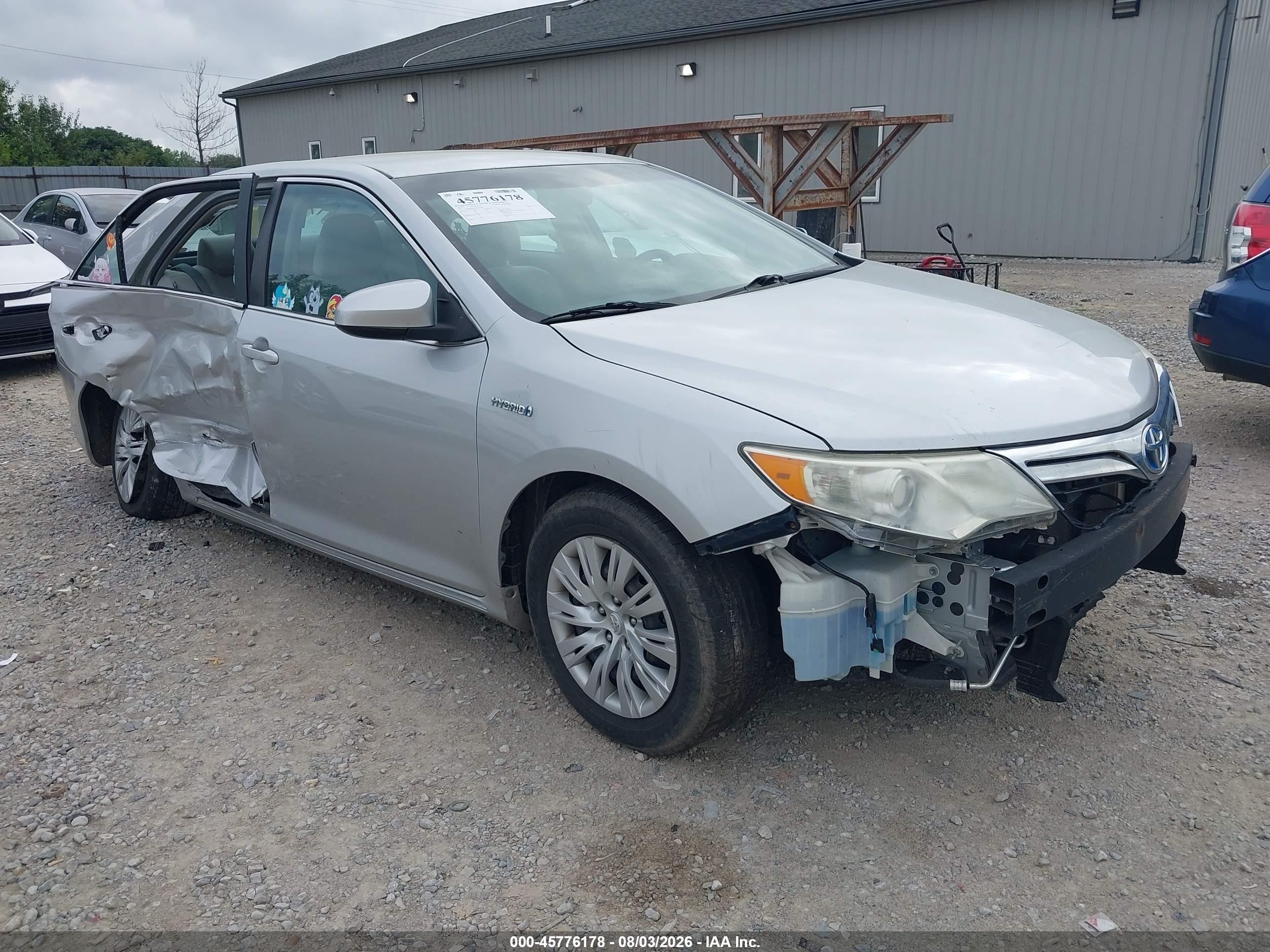 2012 Toyota Camry Hybrid Le Silver vin: 4T1BD1FKXCU033866