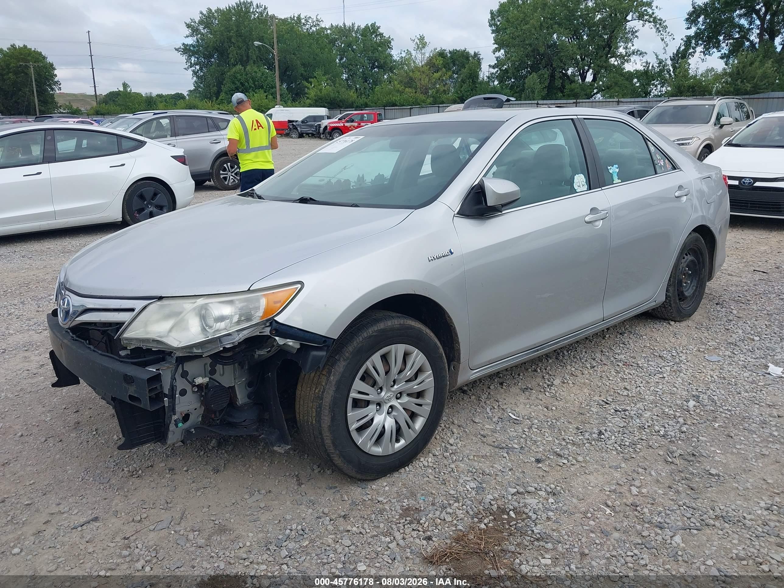 2012 Toyota Camry Hybrid Le Silver vin: 4T1BD1FKXCU033866