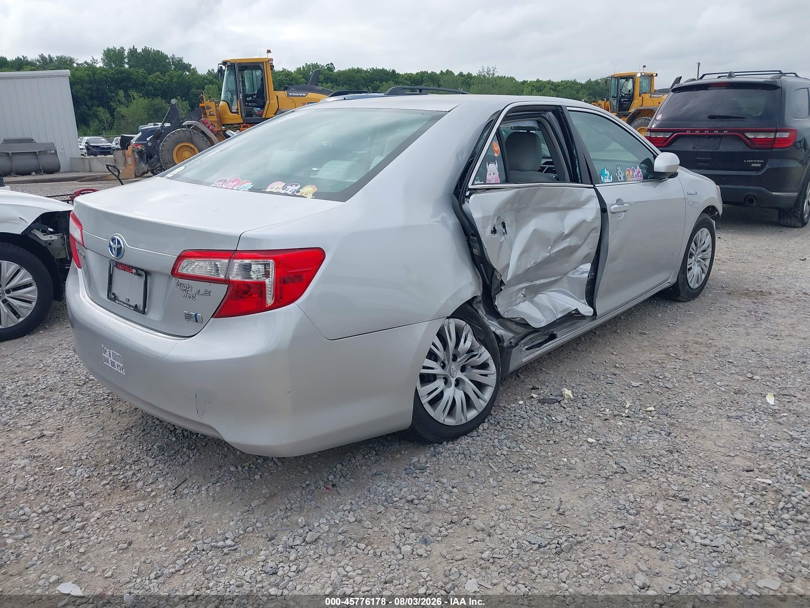2012 Toyota Camry Hybrid Le Silver vin: 4T1BD1FKXCU033866
