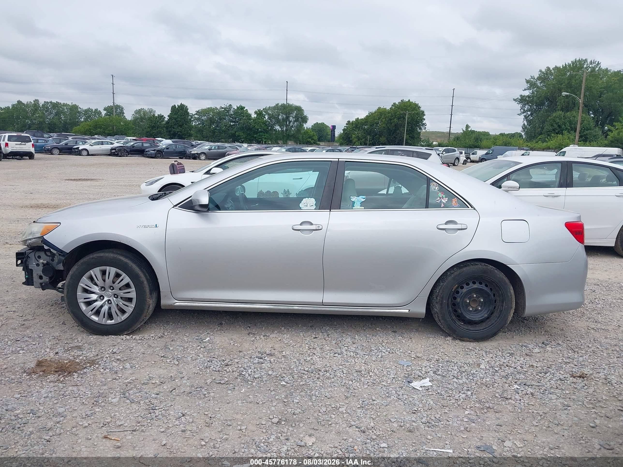 2012 Toyota Camry Hybrid Le Silver vin: 4T1BD1FKXCU033866