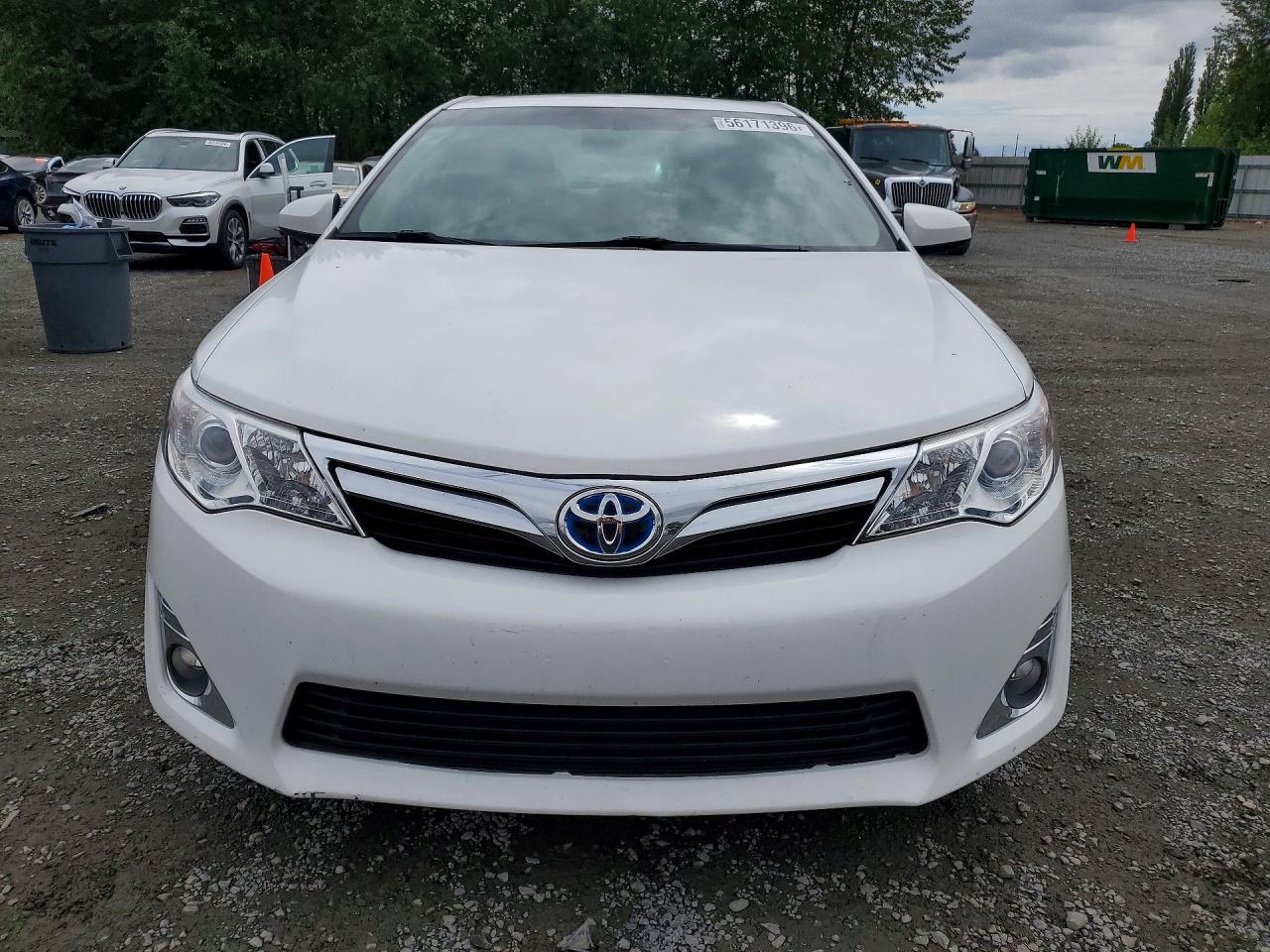 2012 Toyota Camry Hybrid Xle White vin: 4T1BD1FKXCU036220