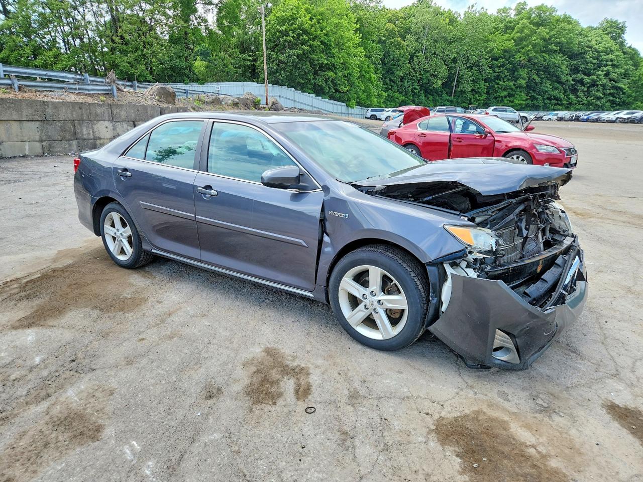 2012 Toyota Camry Hybrid Xle Gray vin: 4T1BD1FKXCU050974