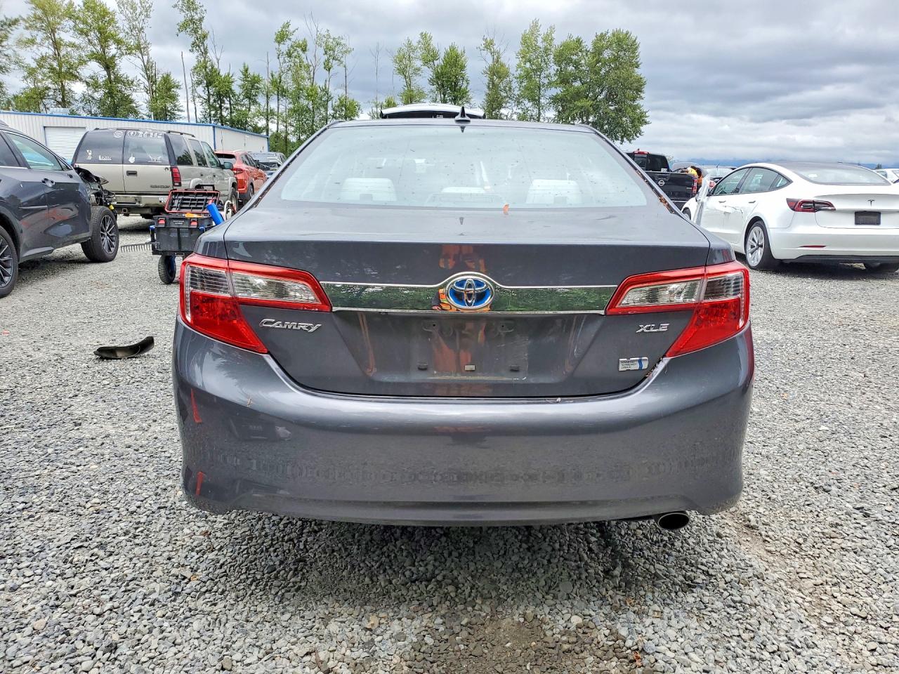 2012 Toyota Camry Hybrid Xle Gray vin: 4T1BD1FKXCU053891