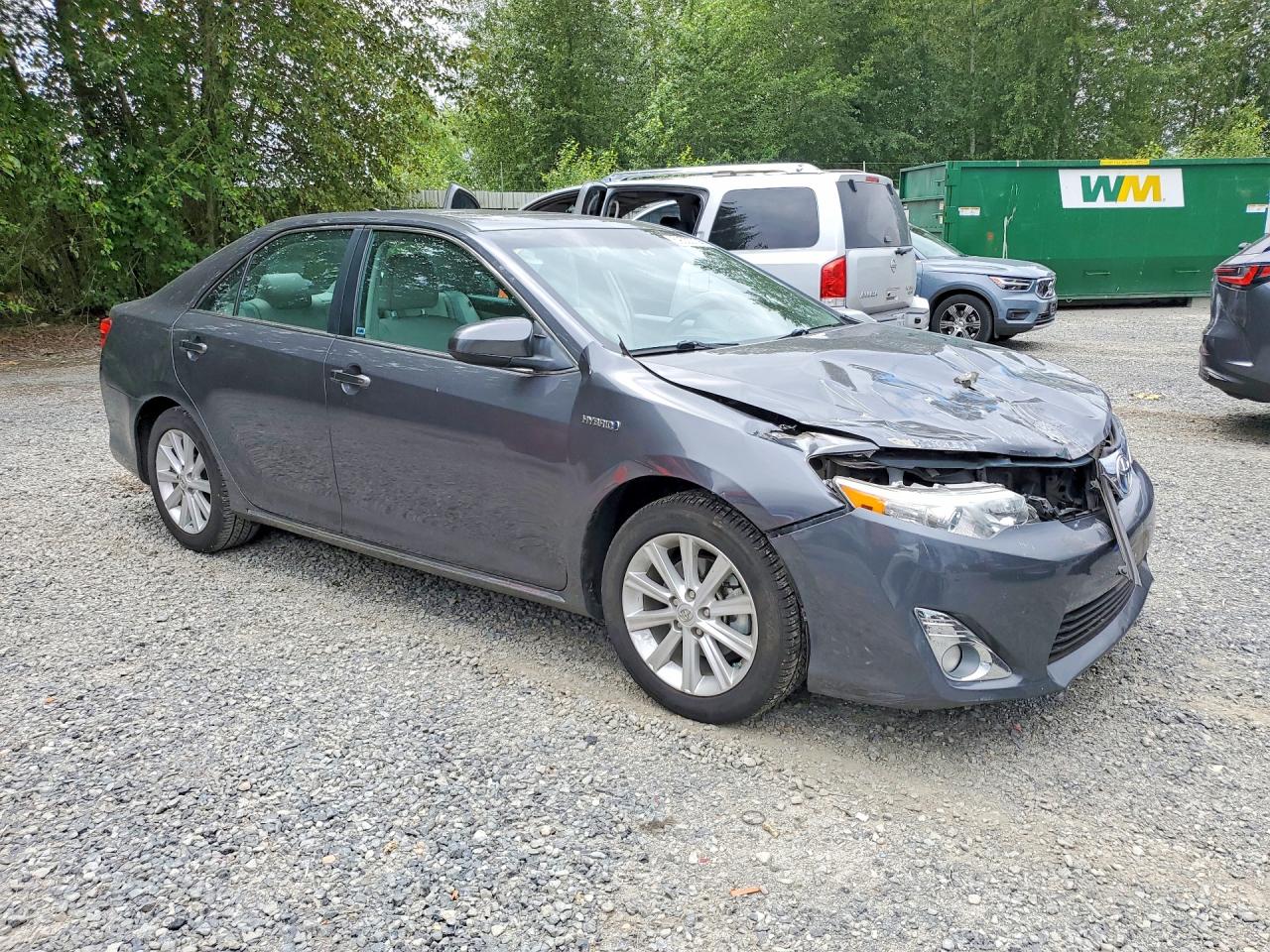 2012 Toyota Camry Hybrid Xle Gray vin: 4T1BD1FKXCU053891