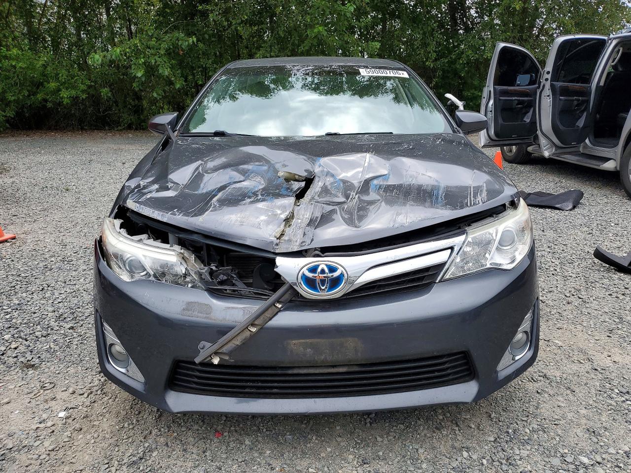 2012 Toyota Camry Hybrid Xle Gray vin: 4T1BD1FKXCU053891