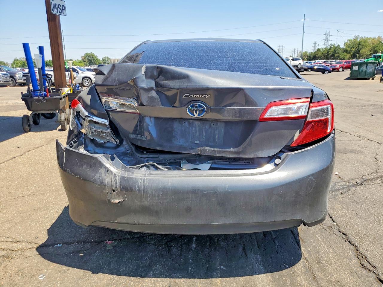 2012 Toyota Camry Hybrid Le Серый vin: 4T1BD1FKXCU056337