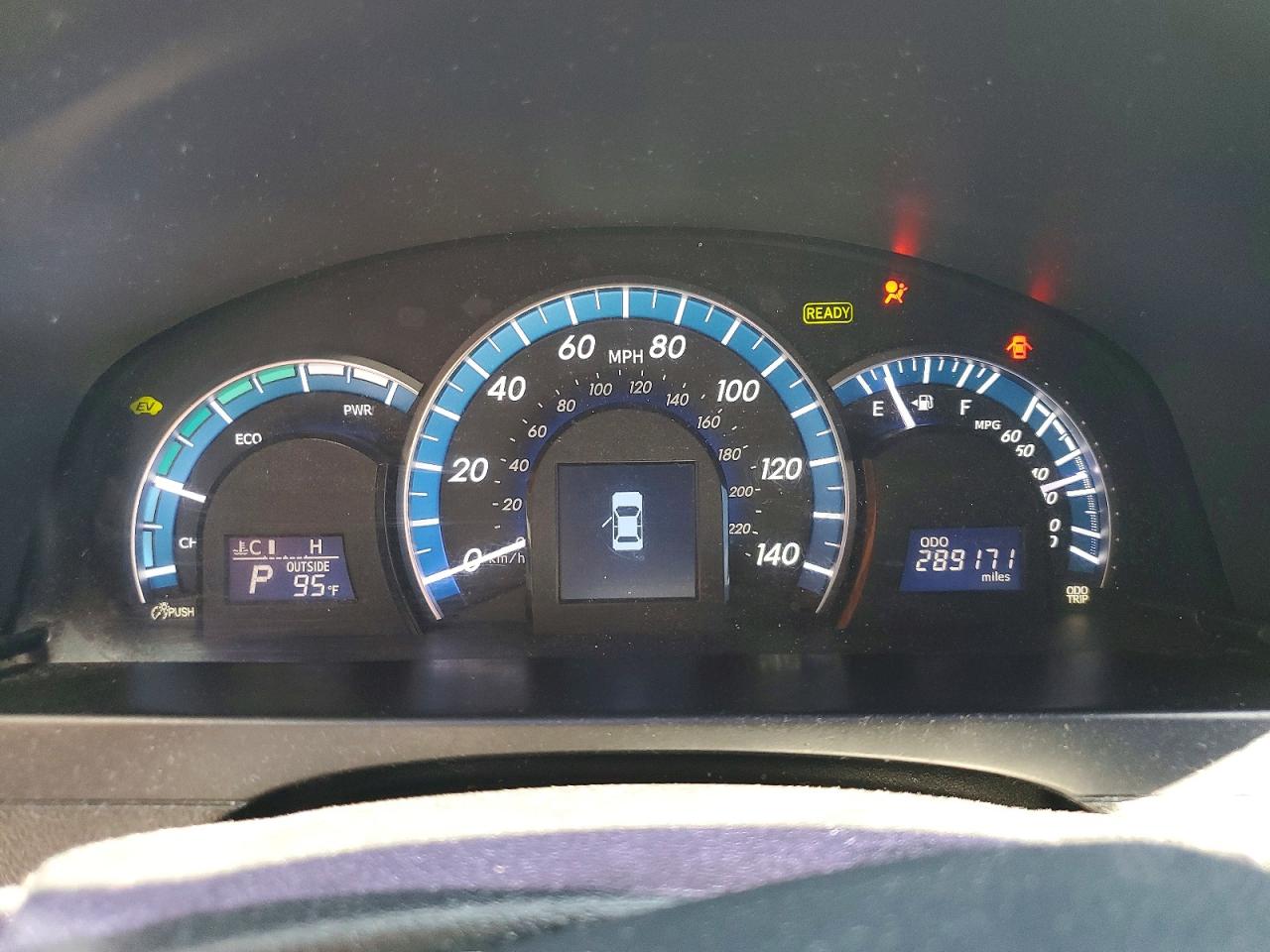 2012 Toyota Camry Hybrid Le Серый vin: 4T1BD1FKXCU056337