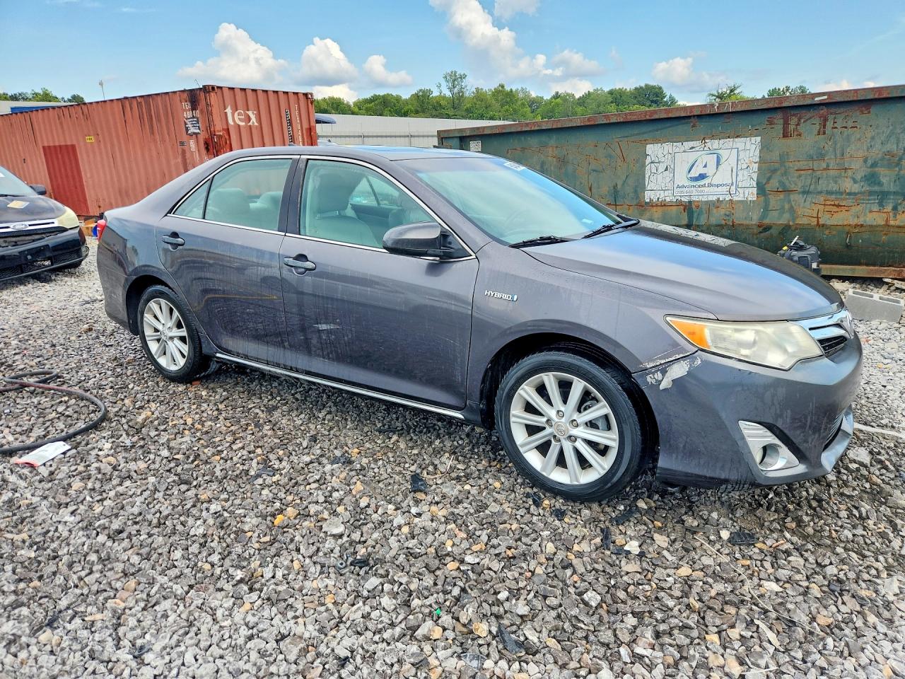 2013 Toyota Camry Hybrid Xle Gray vin: 4T1BD1FKXDU065492