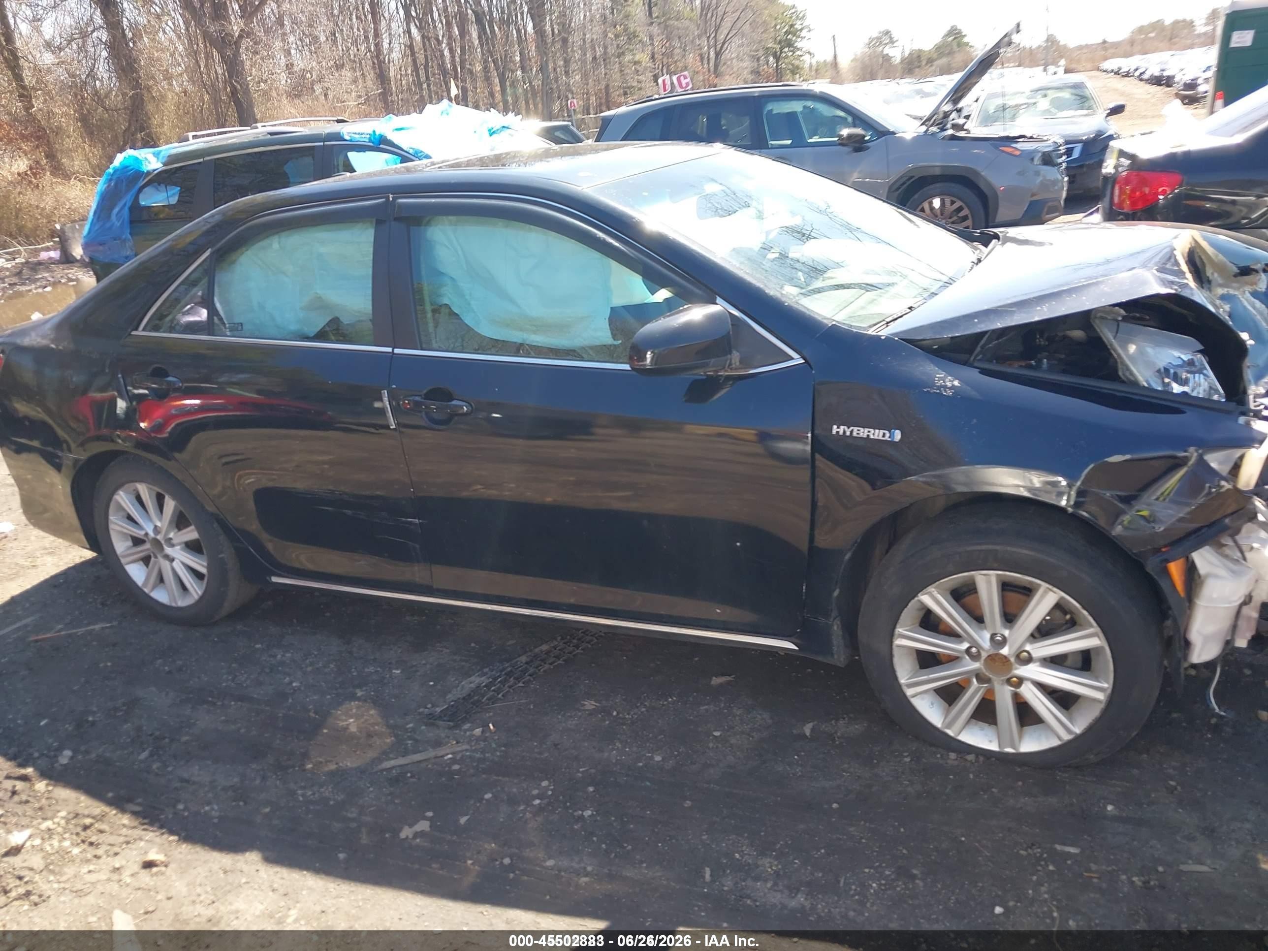2013 Toyota Camry Hybrid Xle Black vin: 4T1BD1FKXDU065721