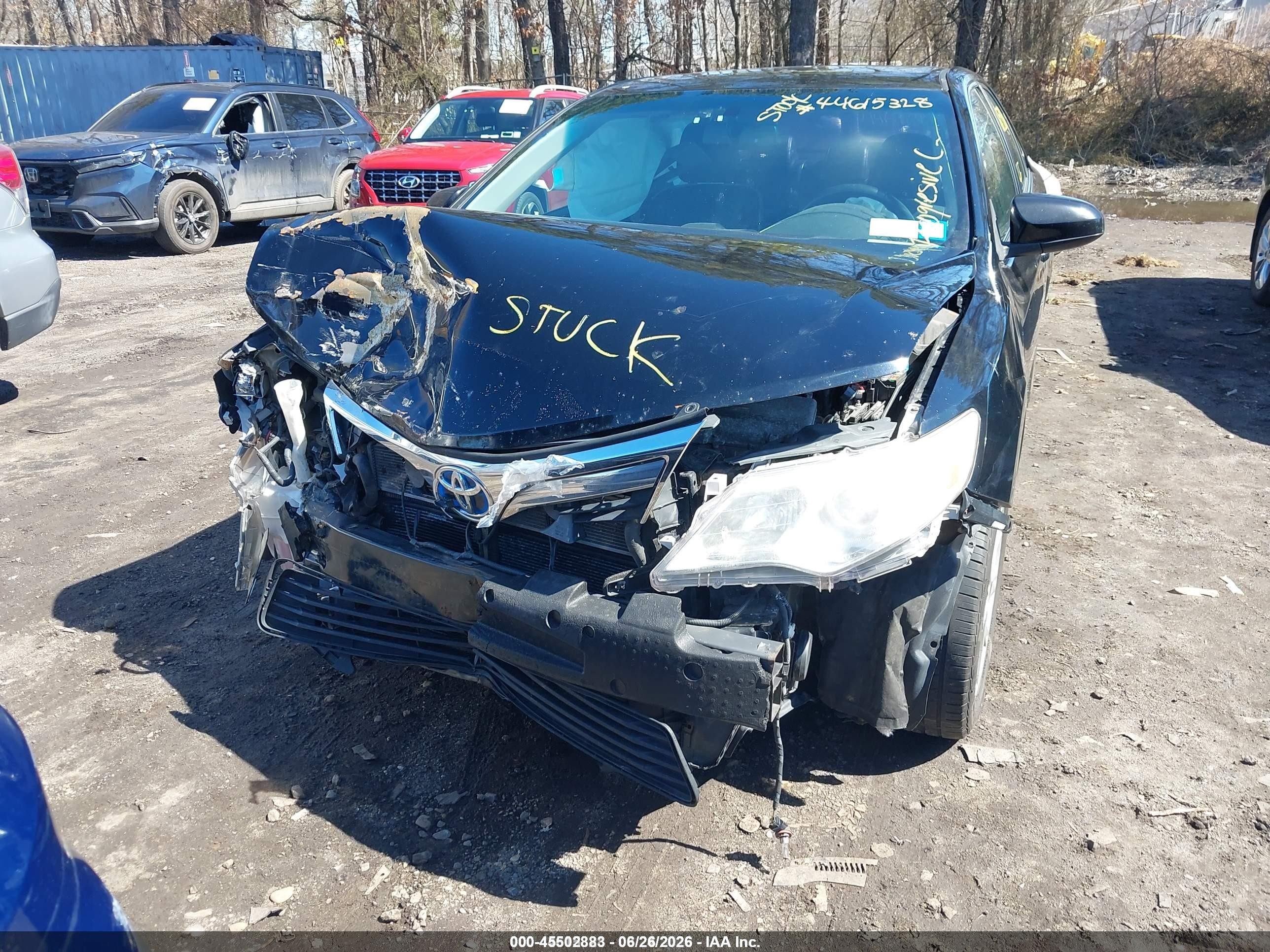2013 Toyota Camry Hybrid Xle Black vin: 4T1BD1FKXDU065721