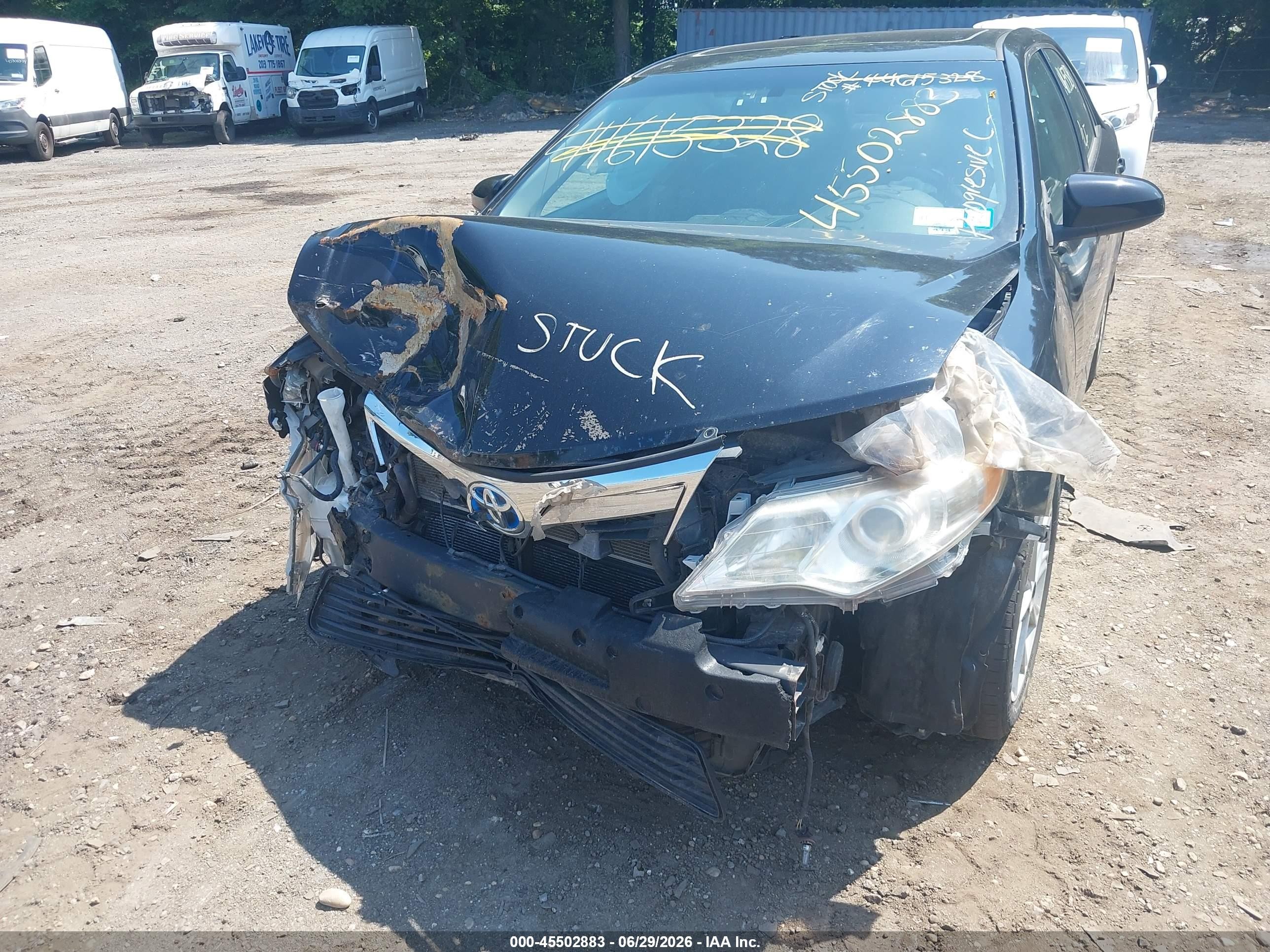 2013 Toyota Camry Hybrid Xle Black vin: 4T1BD1FKXDU065721