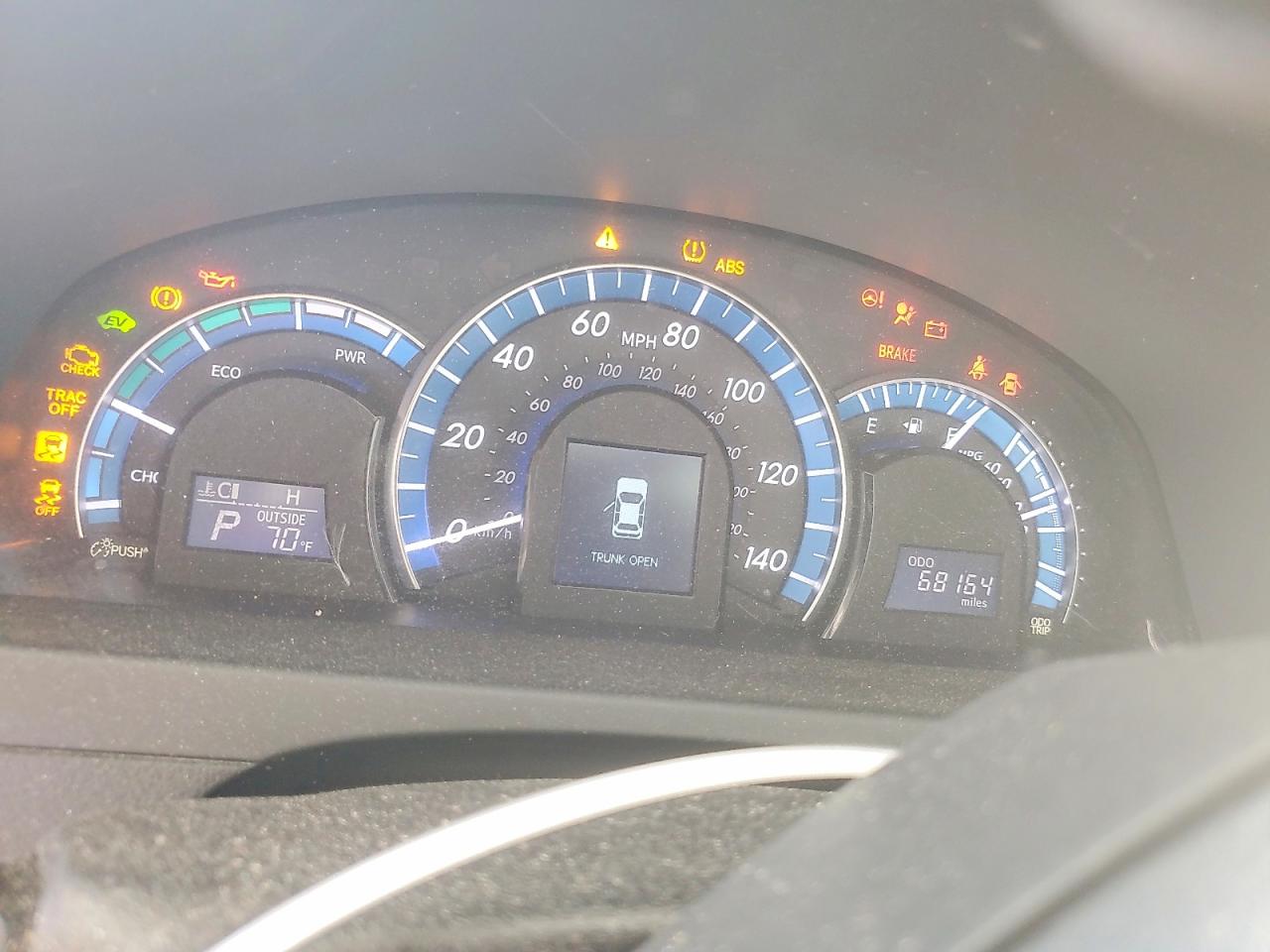 2013 Toyota Camry Hybrid Le Gray vin: 4T1BD1FKXDU069865
